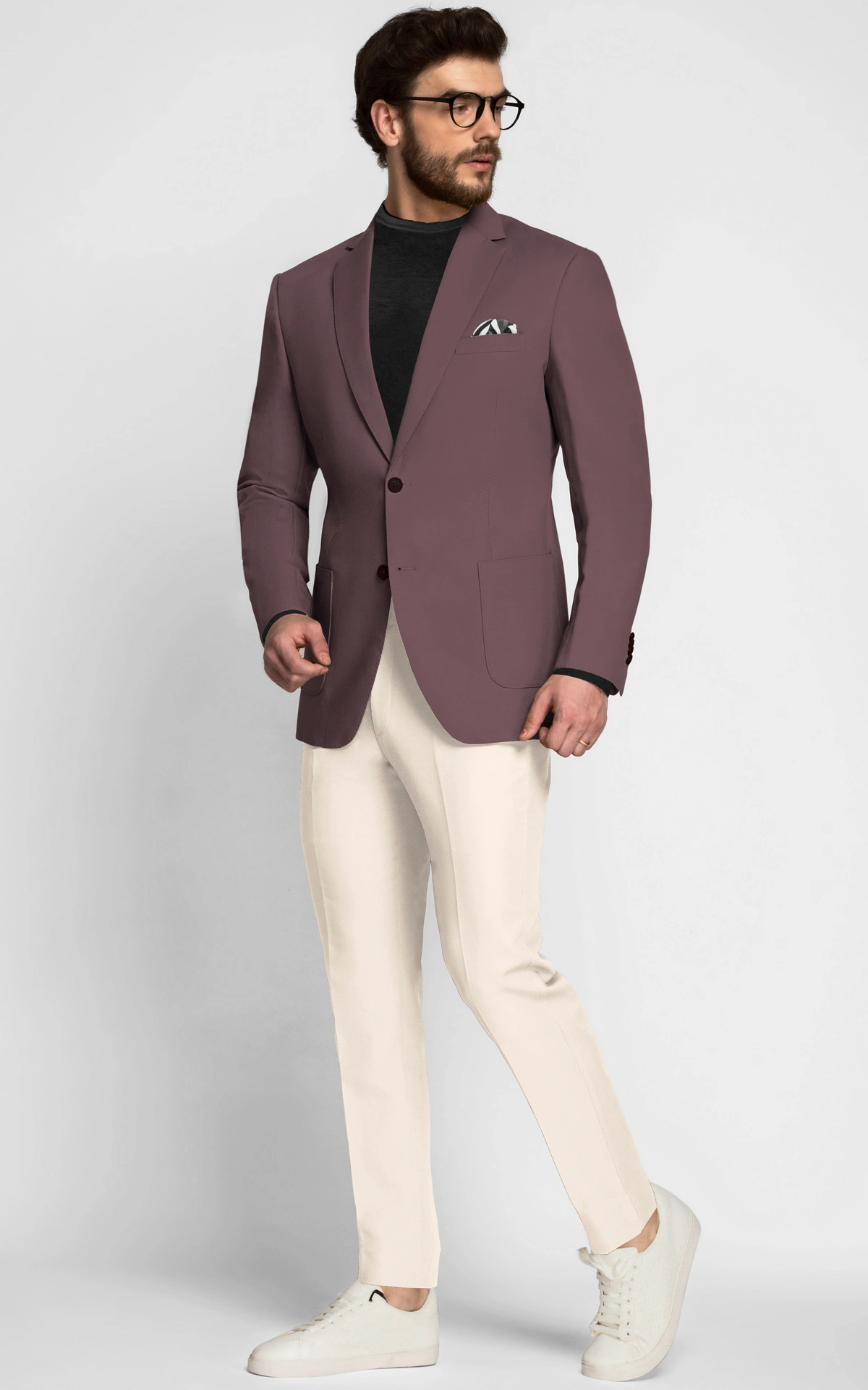 Periwinkle Purple Cotton Blazer