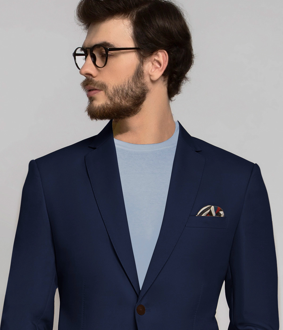 Navy blue clearance cotton blazer