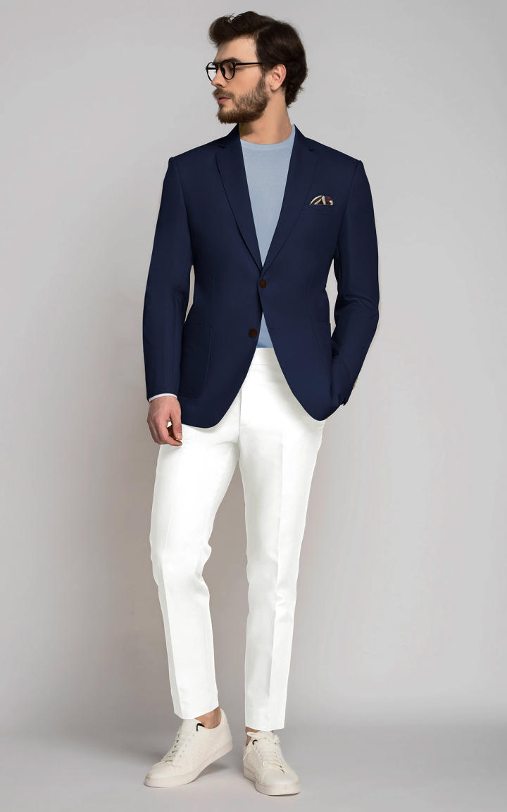 Island Blue Cotton Blazer image