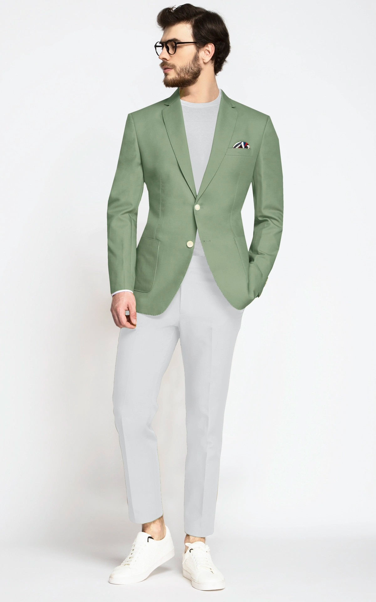 Sage Green Vegan Blazer