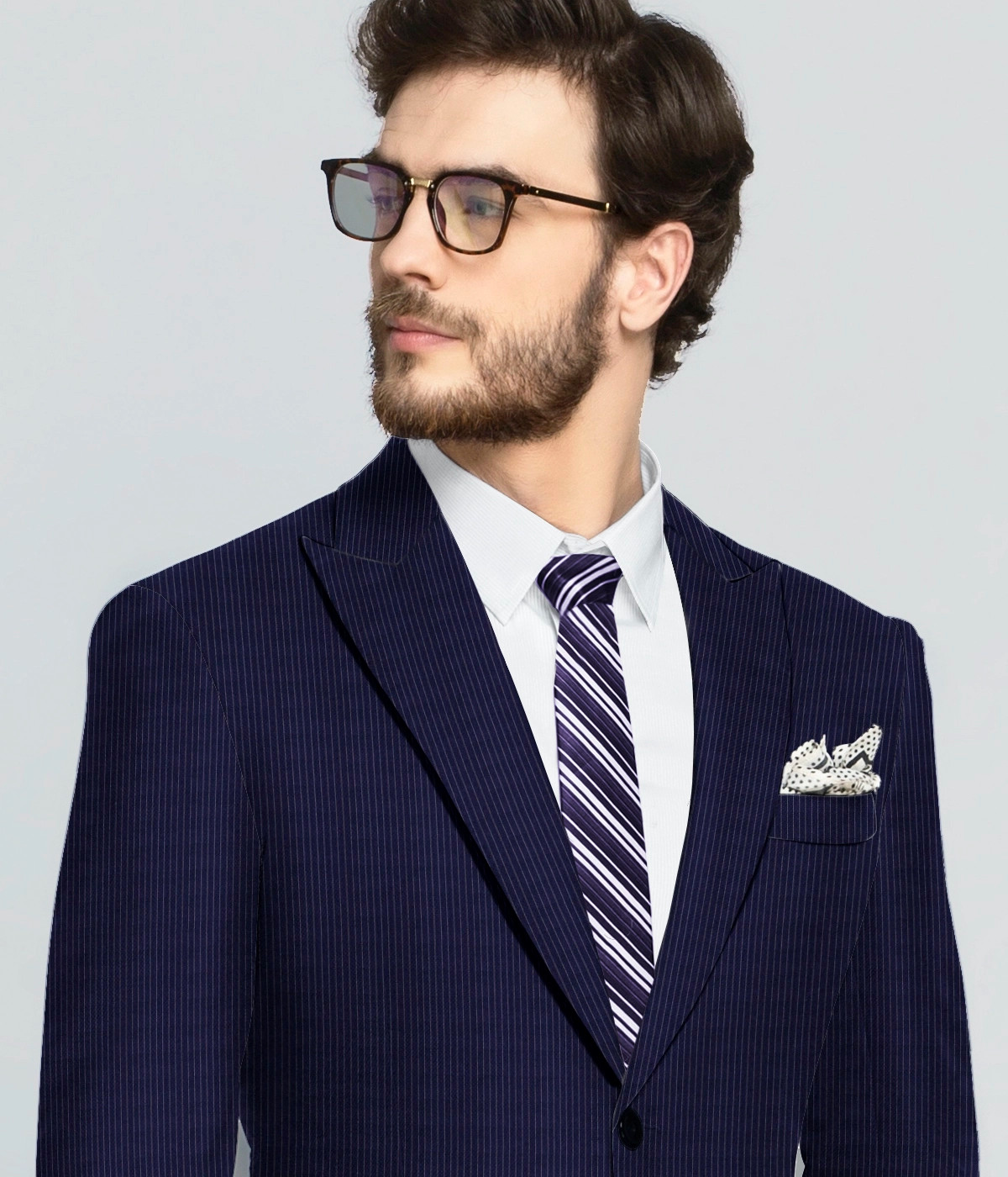 Tokyo Navy Micro Stripe Blazer-1