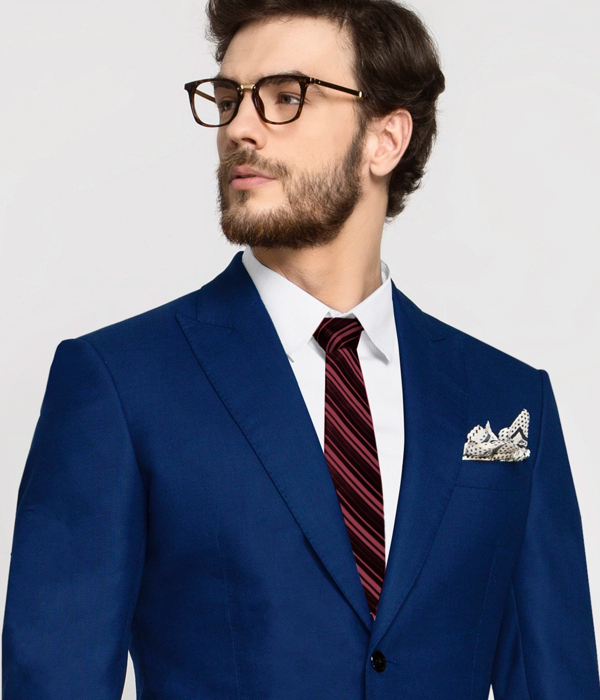 Royal Blue Vegan Blazer-1