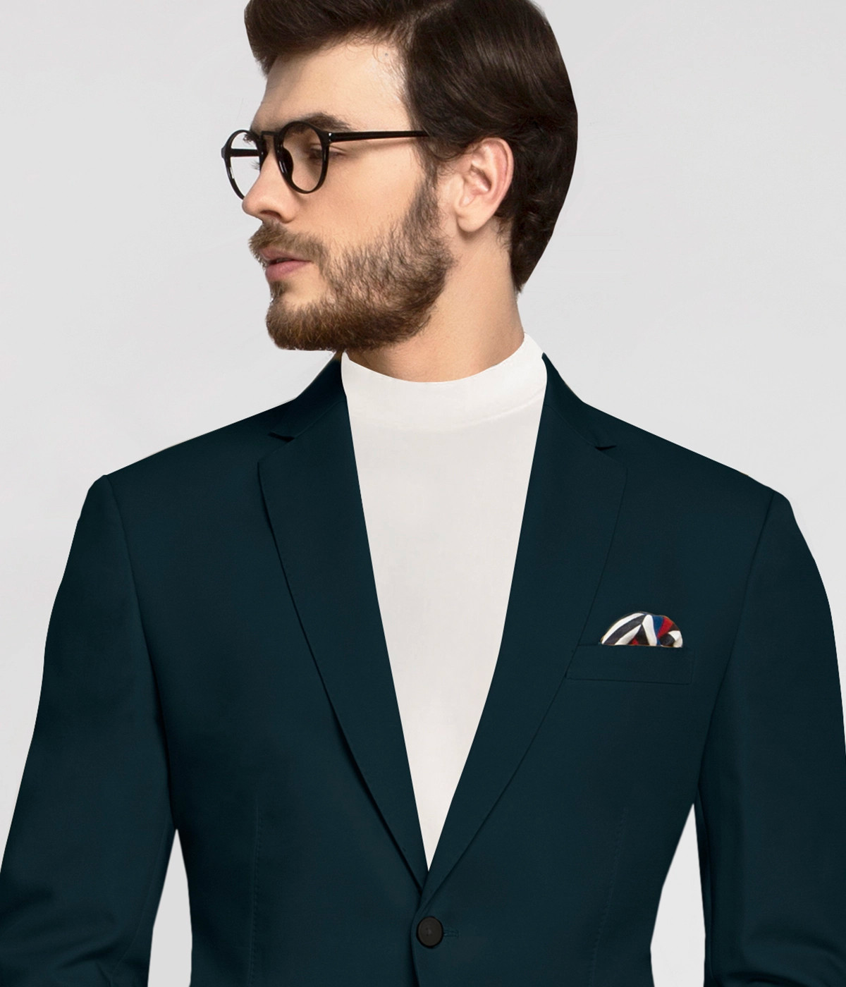 Aspen Teal Green Cotton Blazer-1