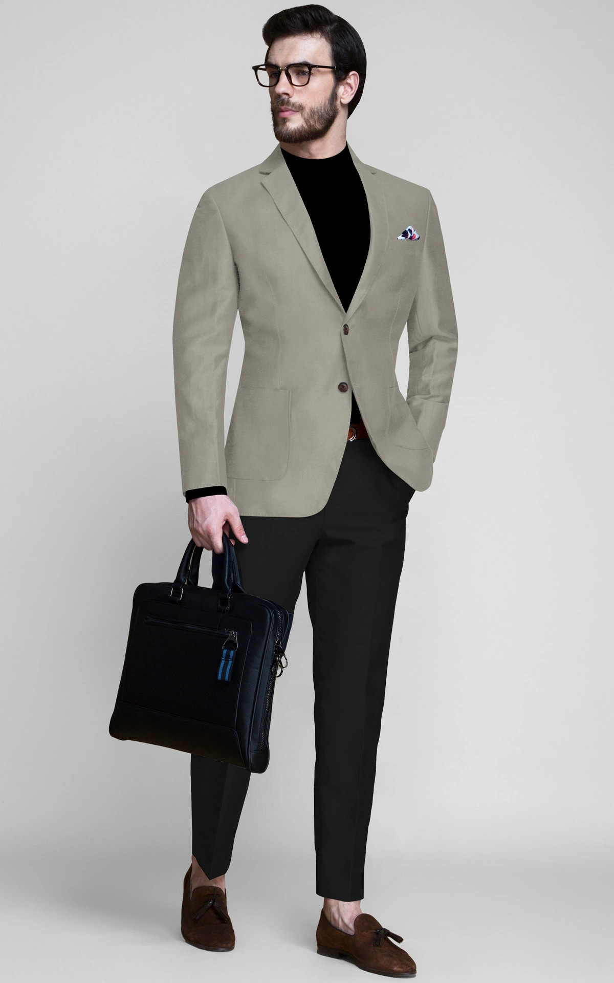 Dusty Sage Green Linen Blazer