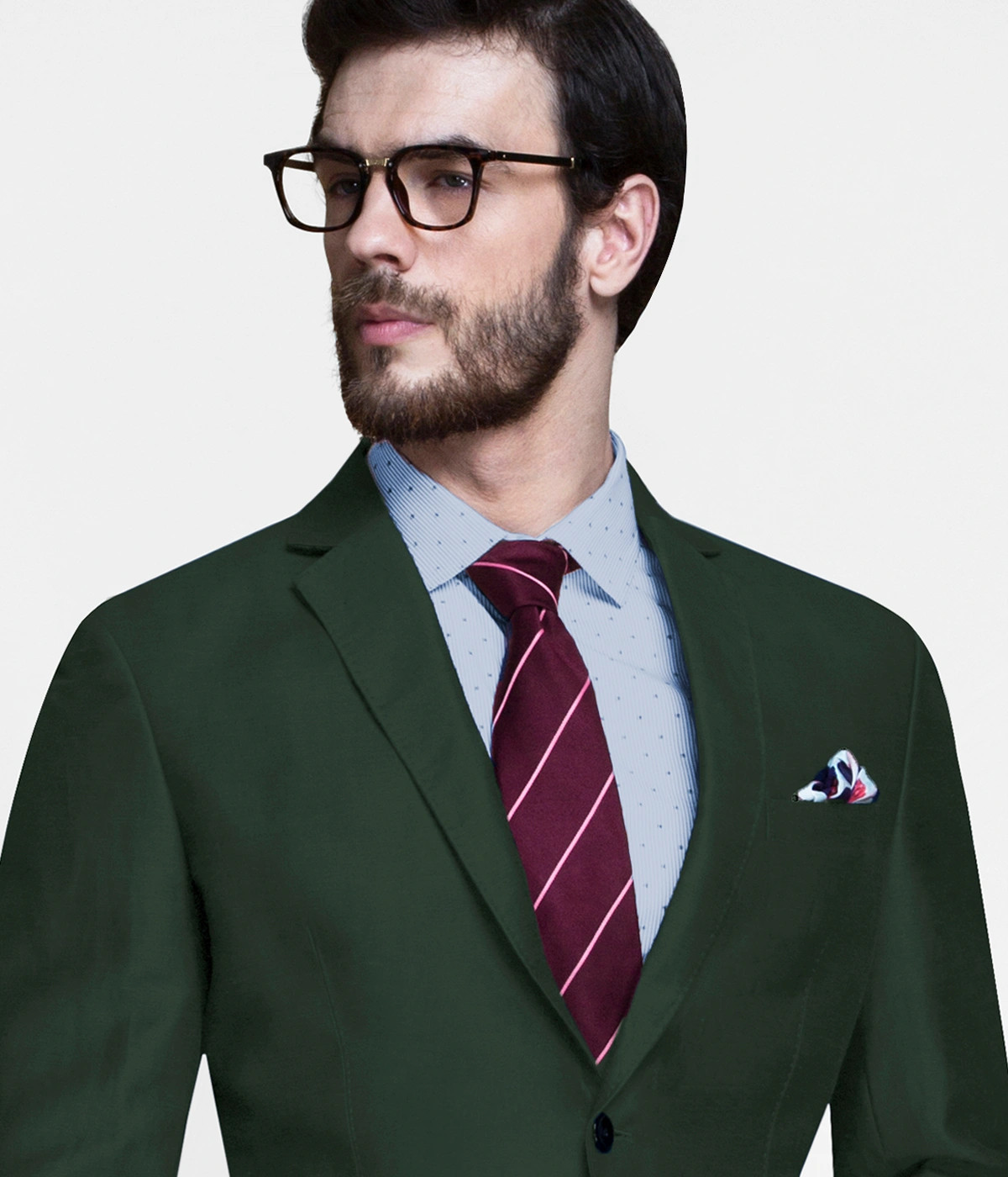 Knot Standard Emerald Green Linen Blazer by Knot Standard