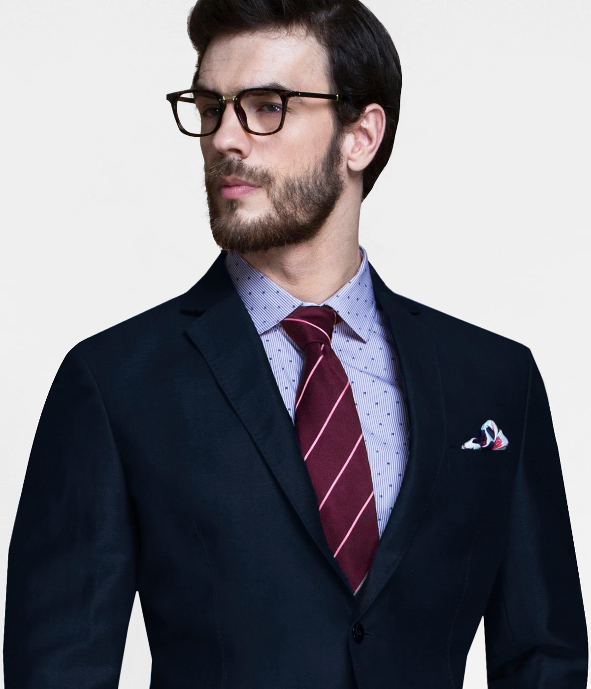 Presidential Navy Linen Blazer-1