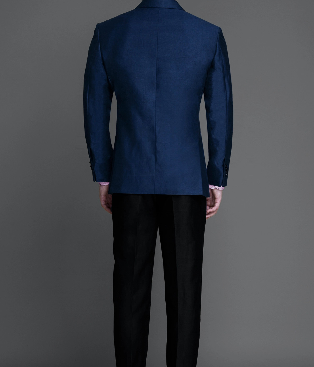 Soho Blue Linen Wool Blazer- view-1