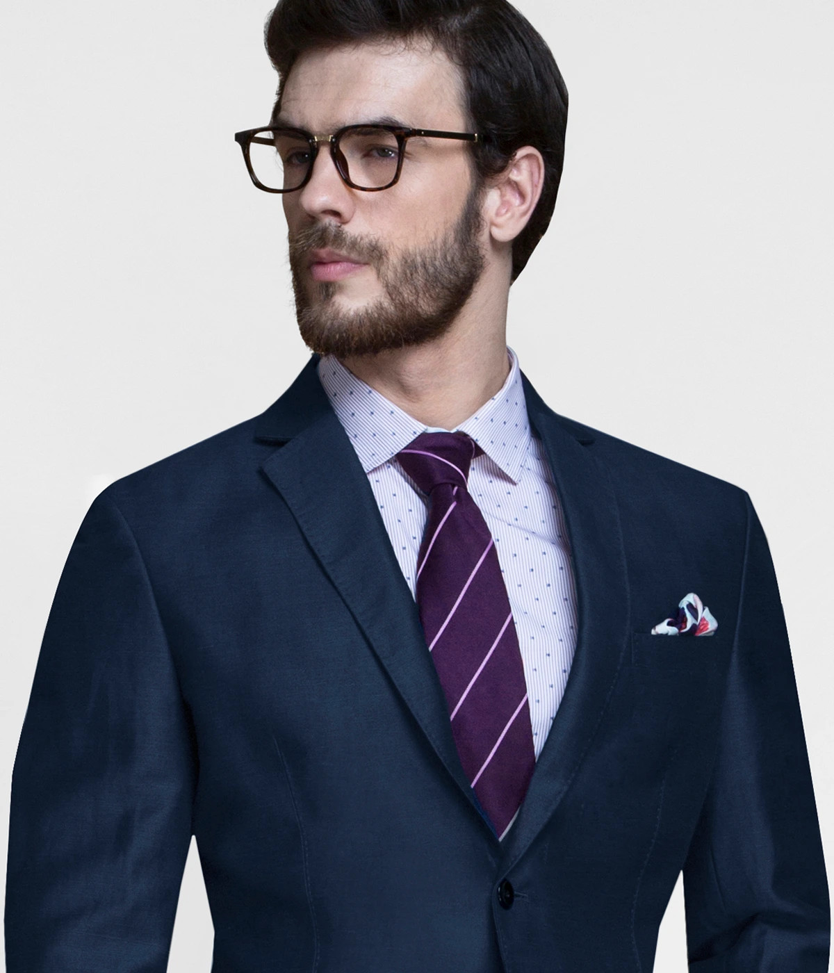 Harbor Blue Linen Blazer-1