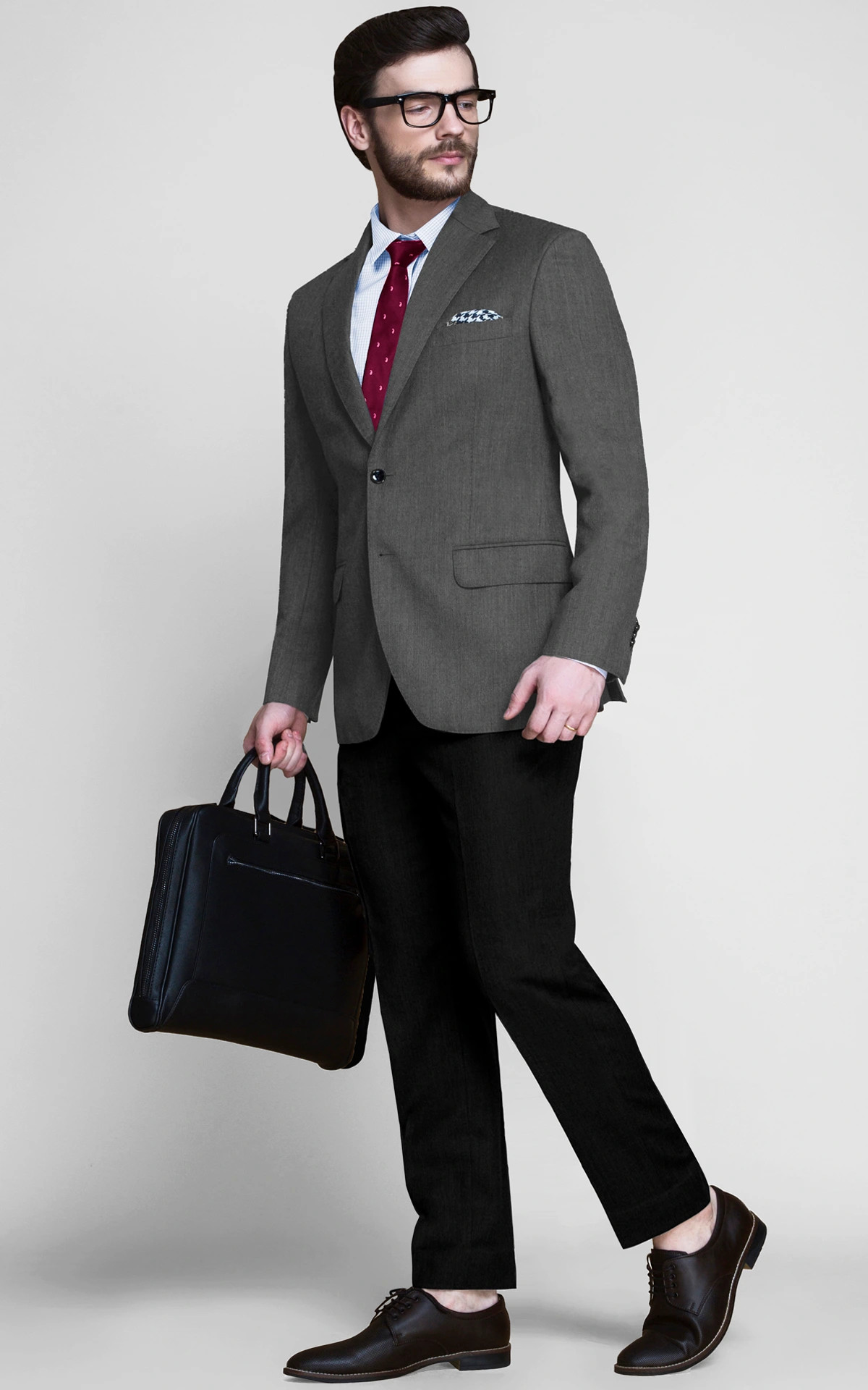 Windsor Grey Flannel Blazer