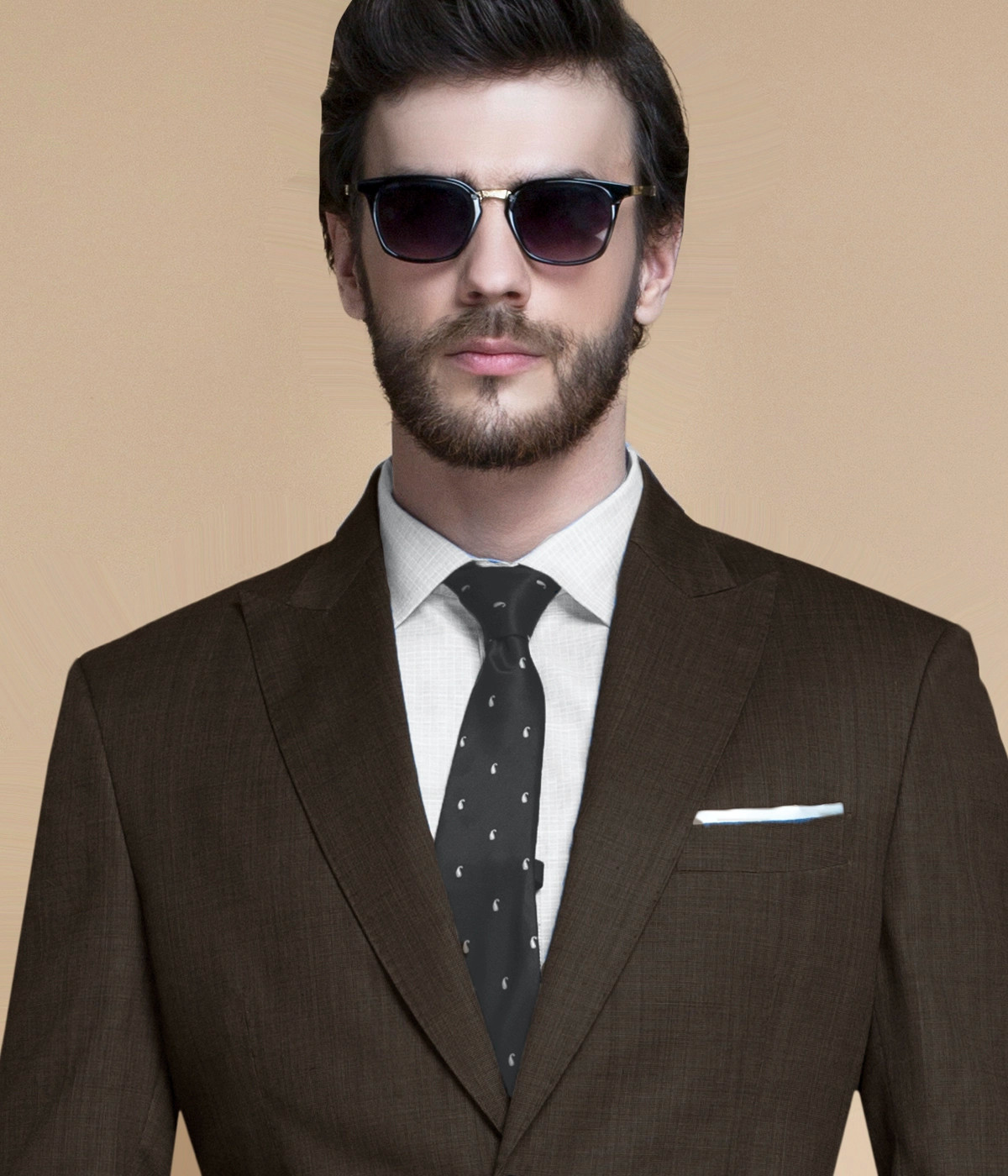 Nalton Brown Nailhead Blazer-1