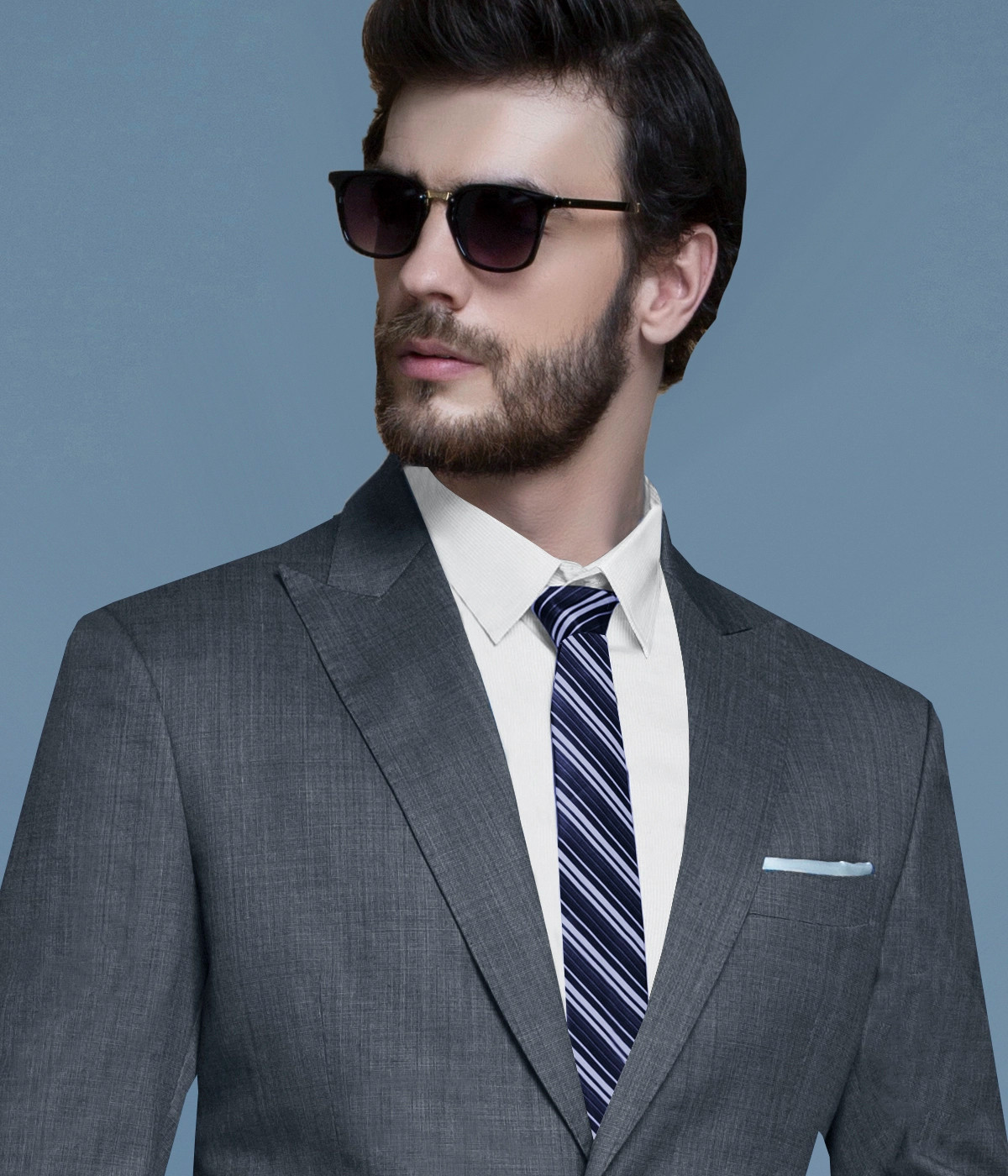 Milan Grey Nailhead Blazer-1