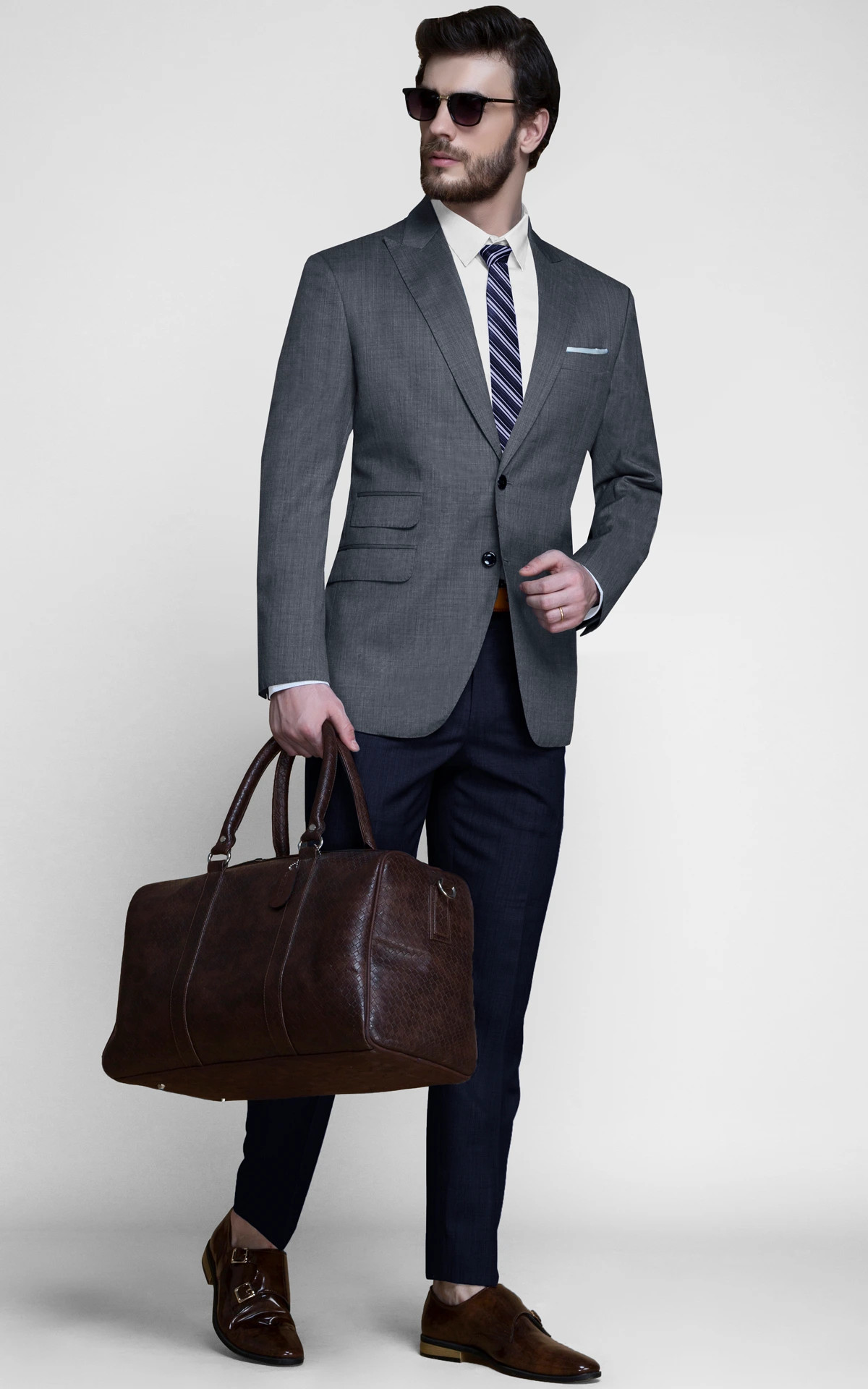 Milan Grey Nailhead Blazer