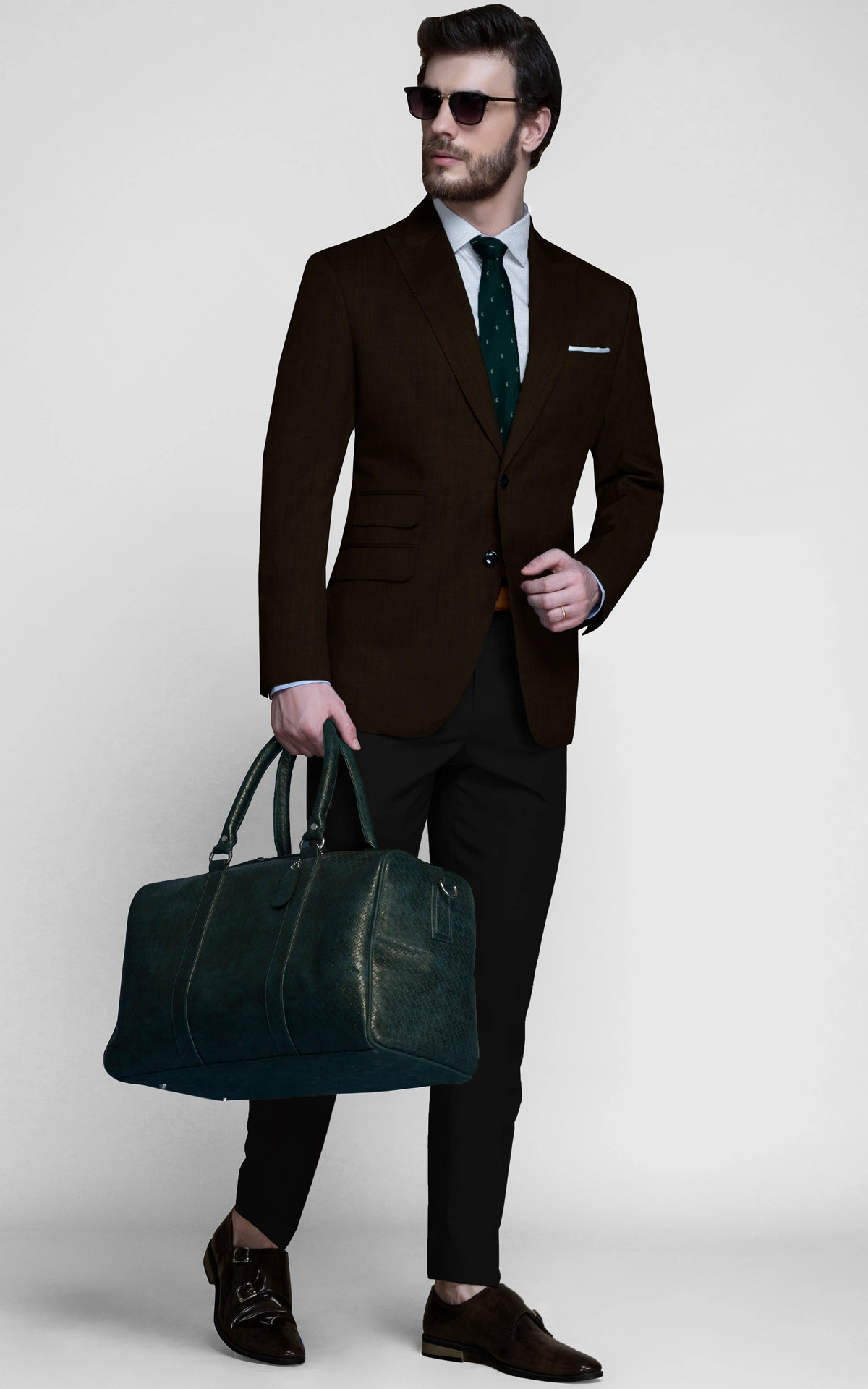 Wisconsin Brown Nailhead Blazer