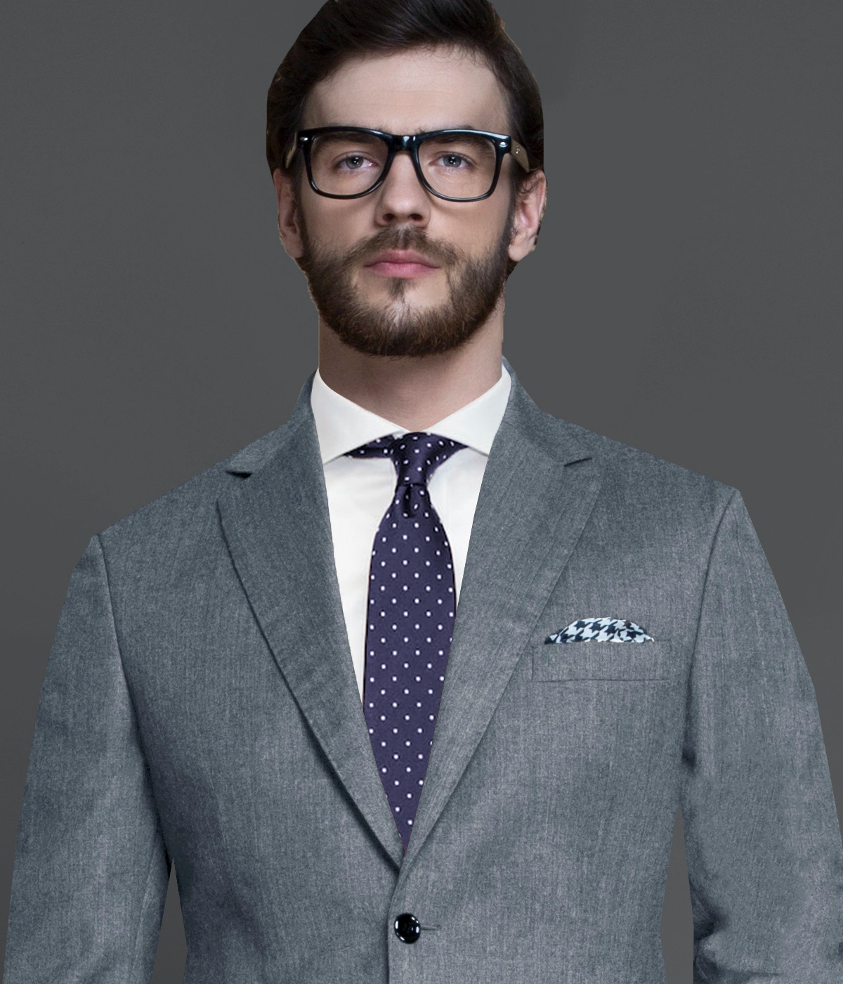 Highgate Light Grey Flannel Blazer-1