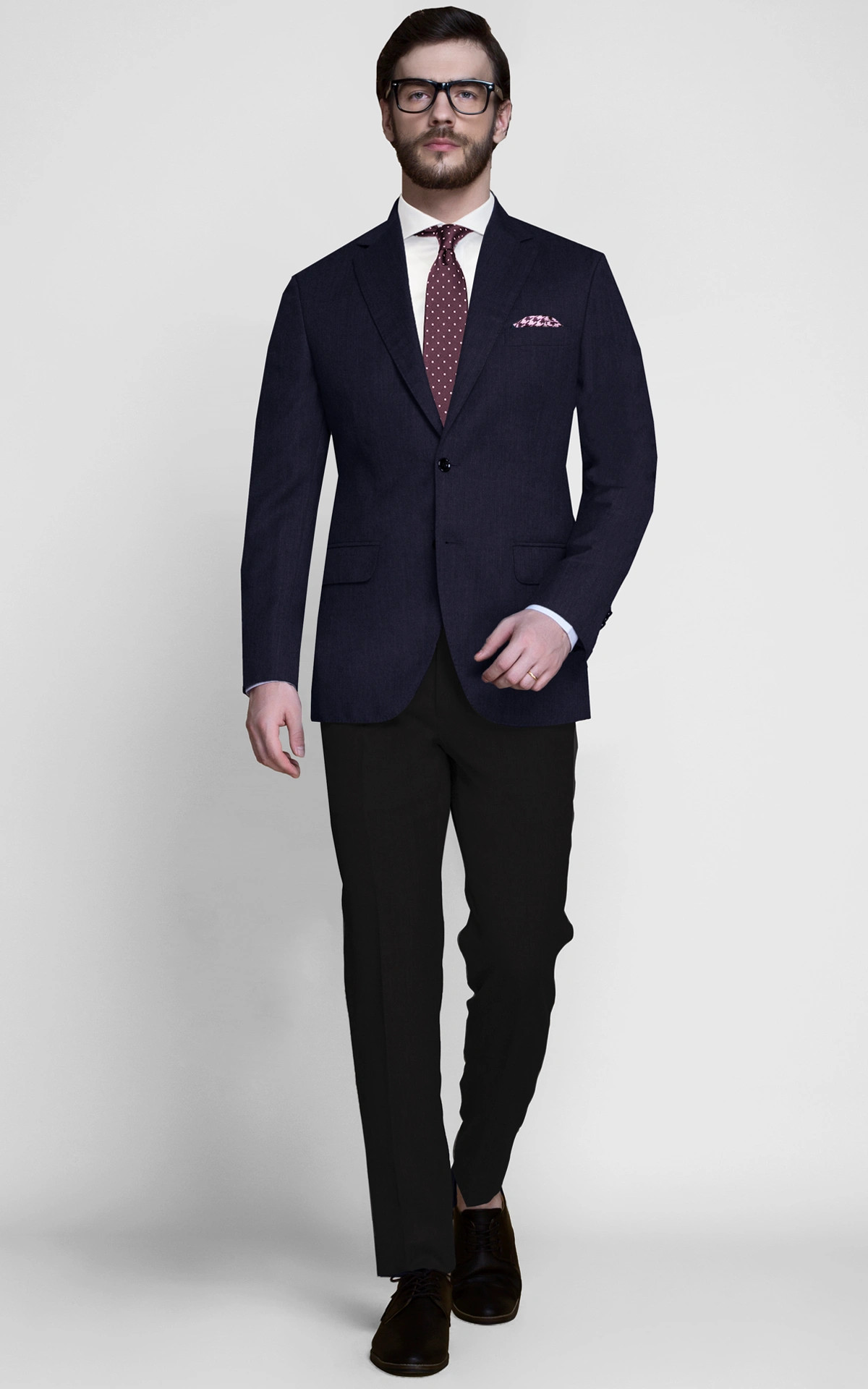 Piccadilly Midnight Blue Flannel Blazer