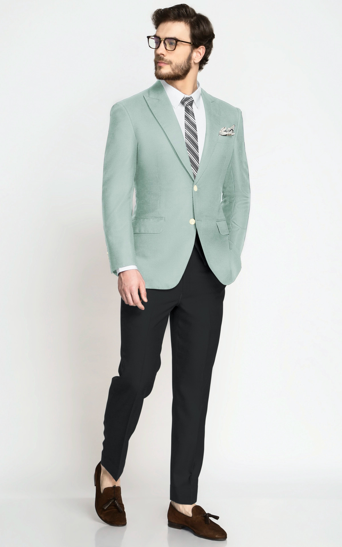 Vermont Pastel Mint Wool Blazer