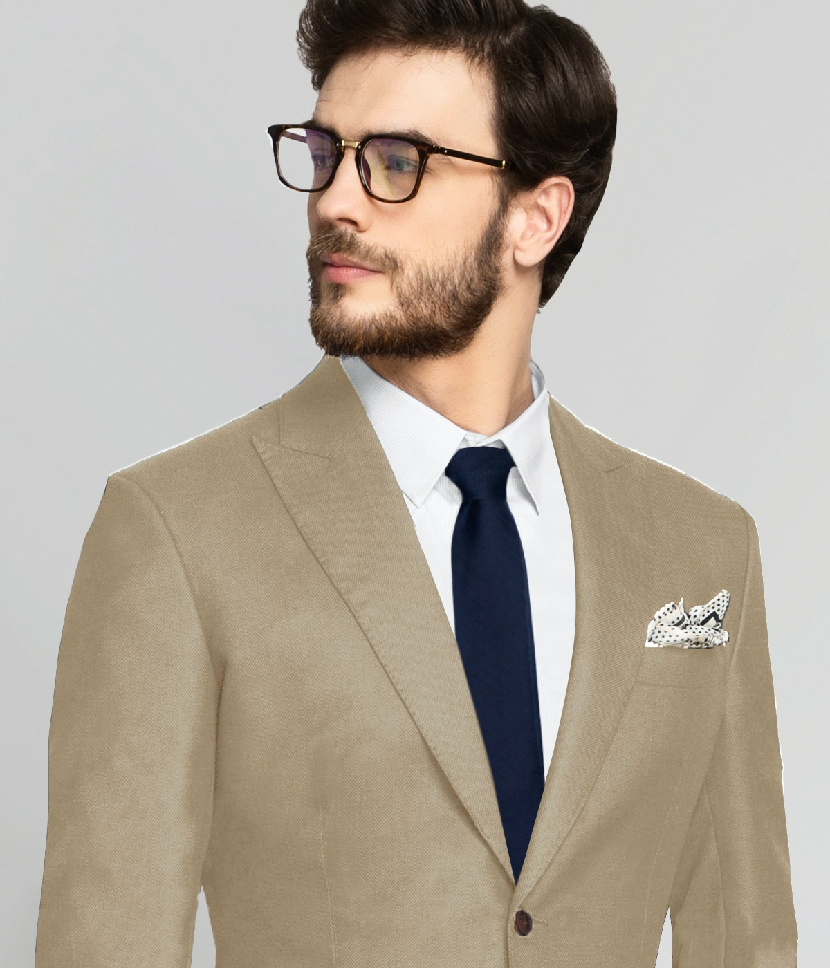 Camel Wool Custom Blazer - A.i. Perfect Fits