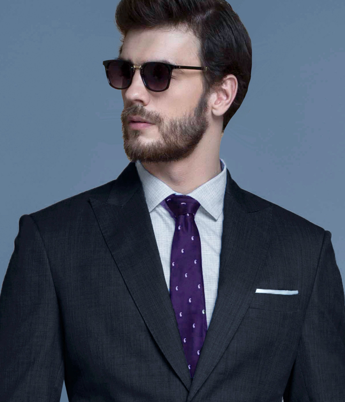 Hudson Charcoal Nailhead Blazer-1