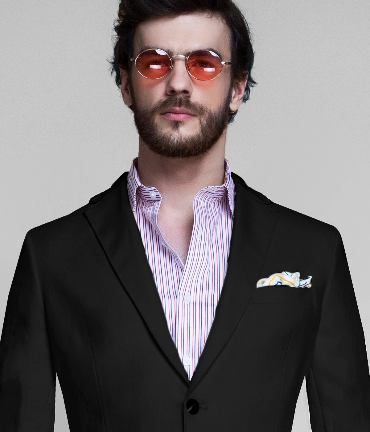 Miami Black Linen Blazer-1