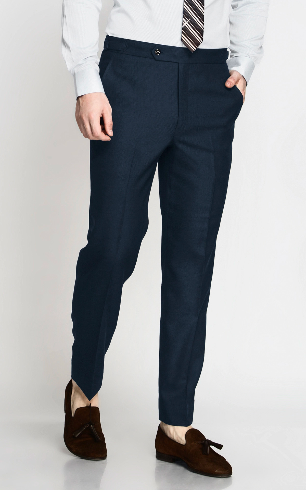 Manhattan Deep Navy Wool Pants