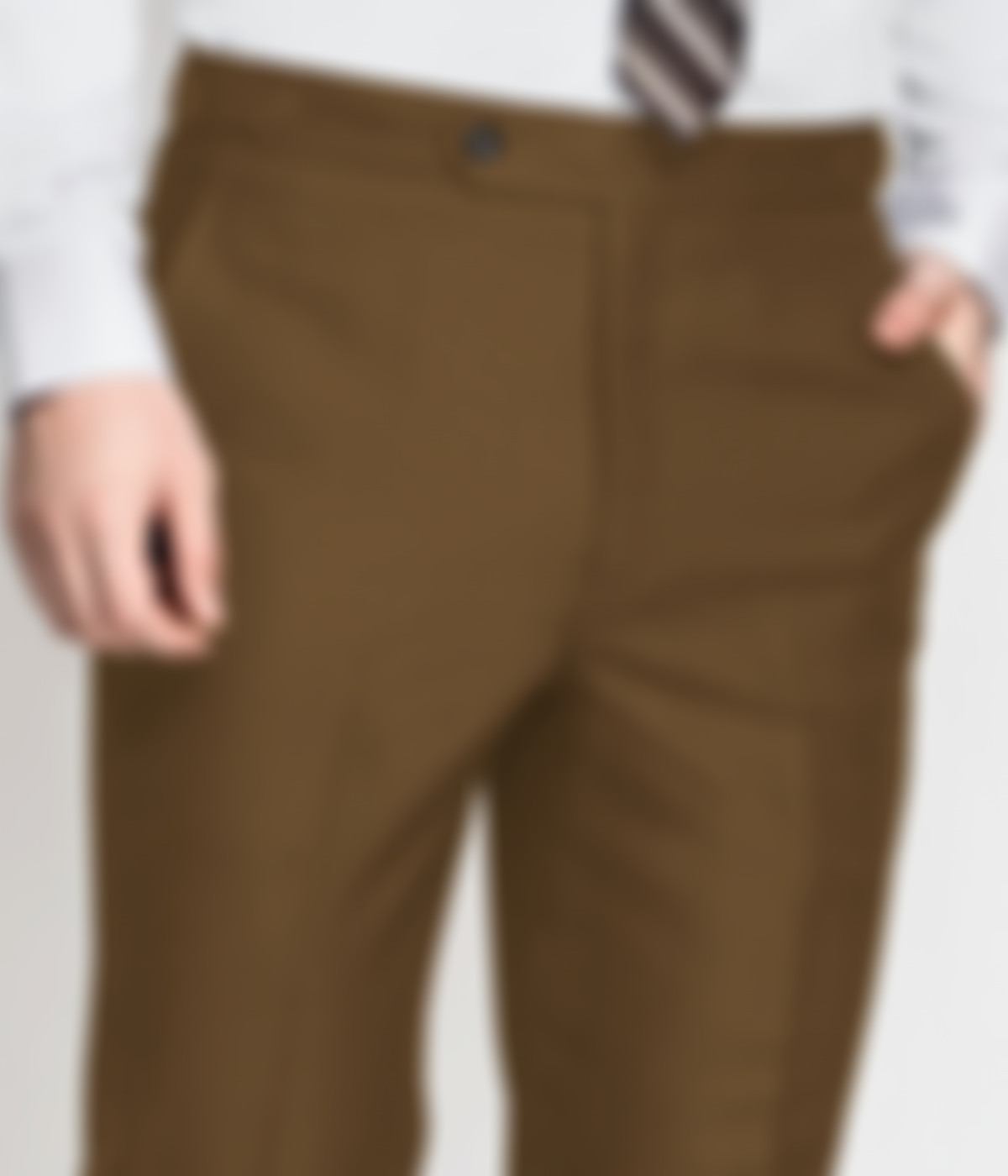 Earthy Country Brown Wool Pants-1