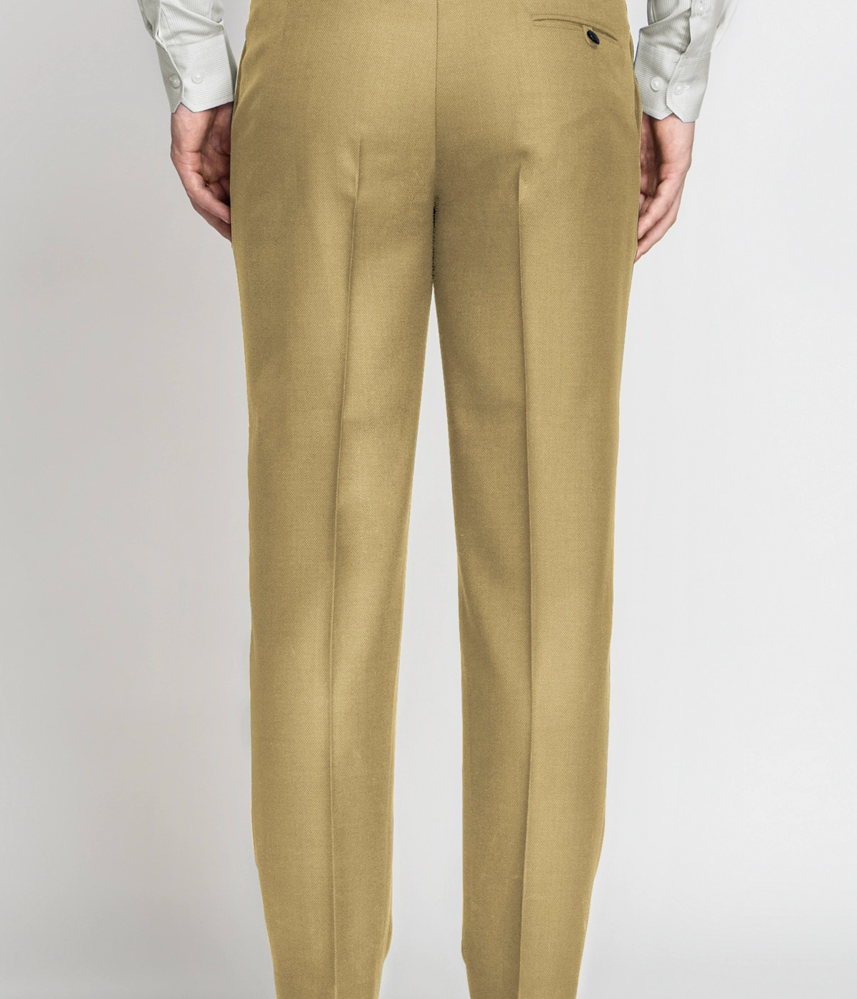 Golden Khaki Wool Pants- view-1