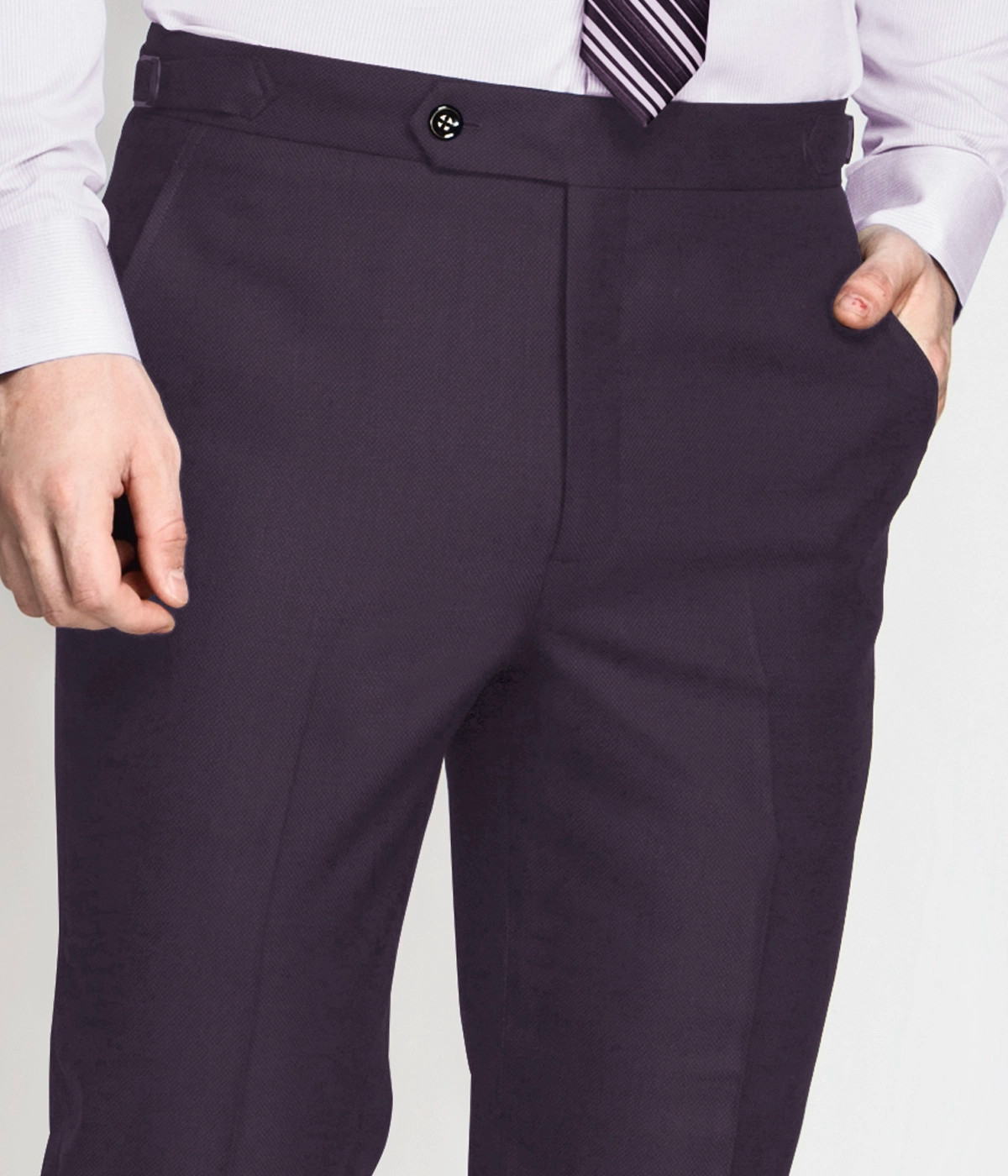 Concord Wine Wool Pants-1