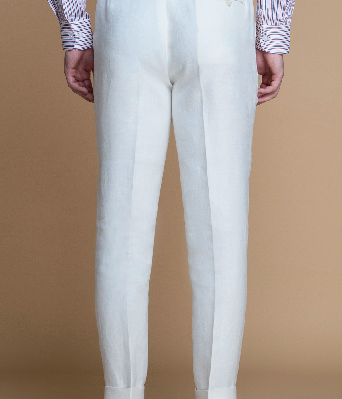 Cardiff Off White Linen Pants- view-1