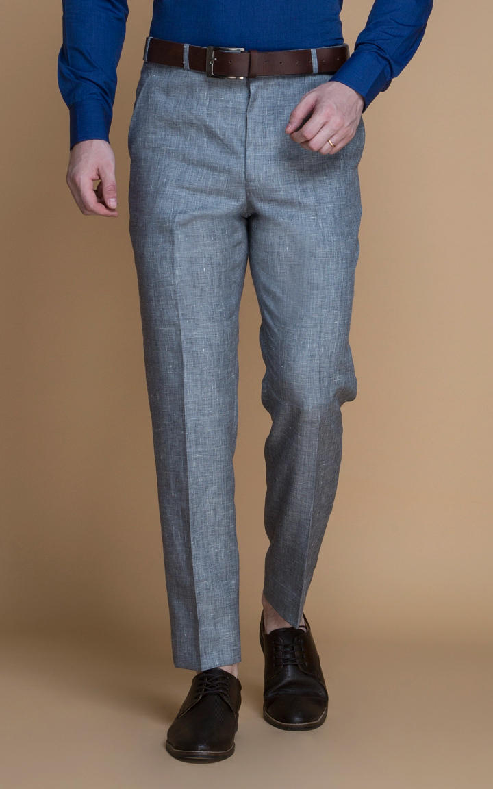 Viennese Grey Linen Pants image