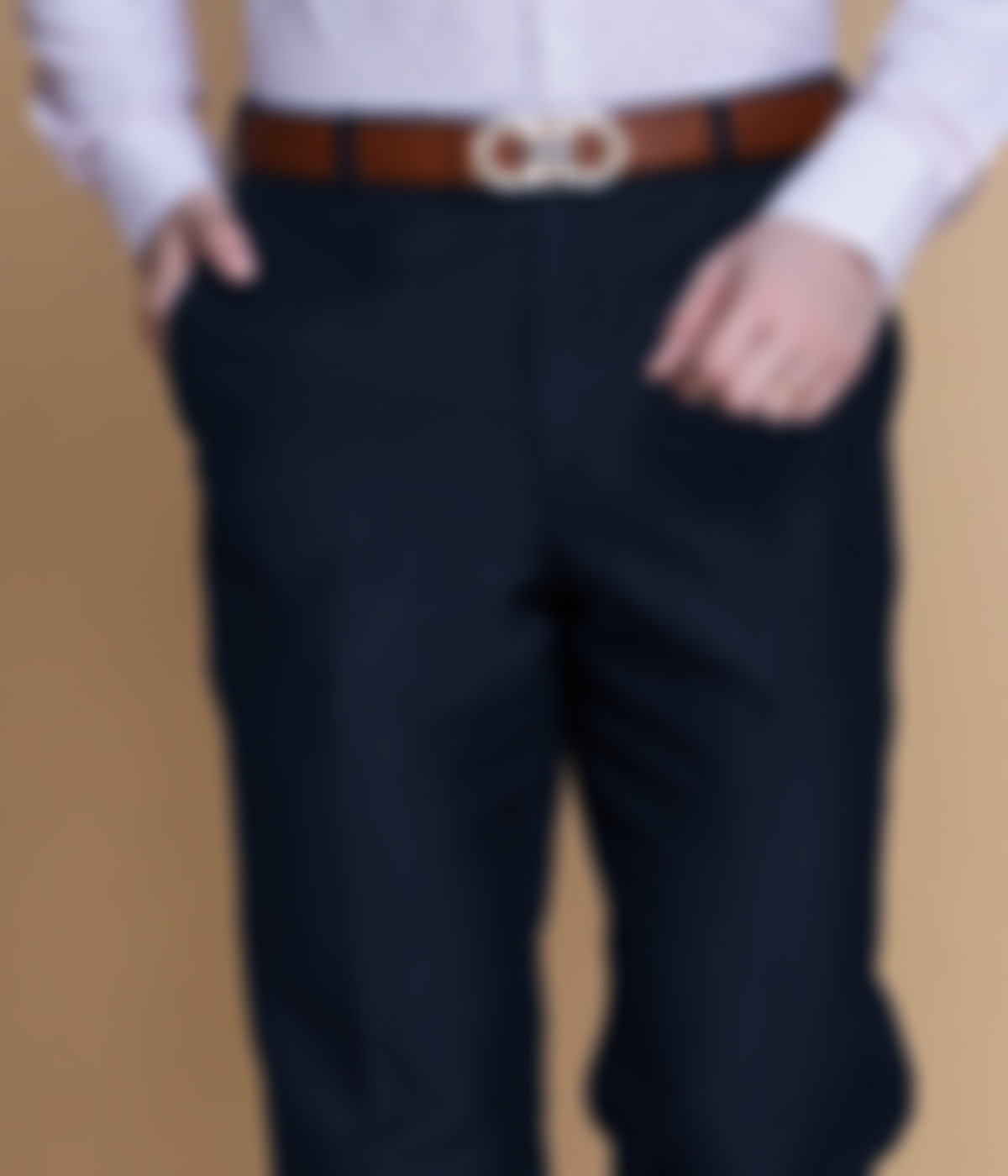 Presidential Navy Linen Pants-1