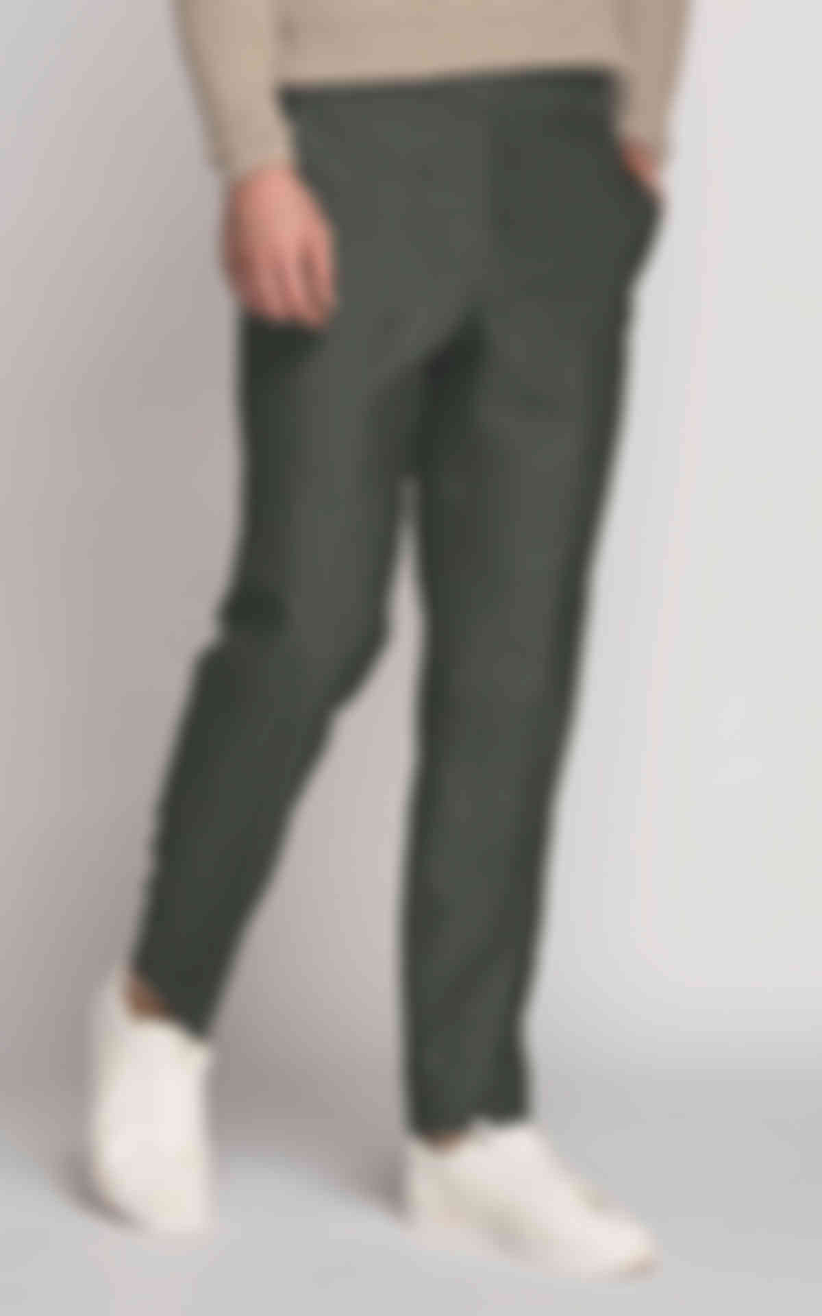 Khaki Green Linen Pants