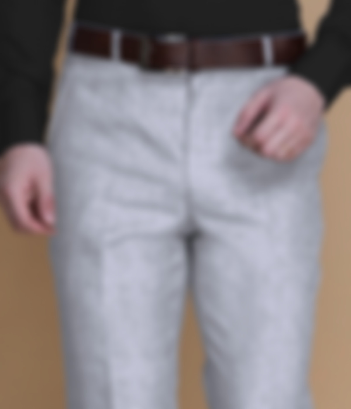 Malibu Grey Linen Pants-1