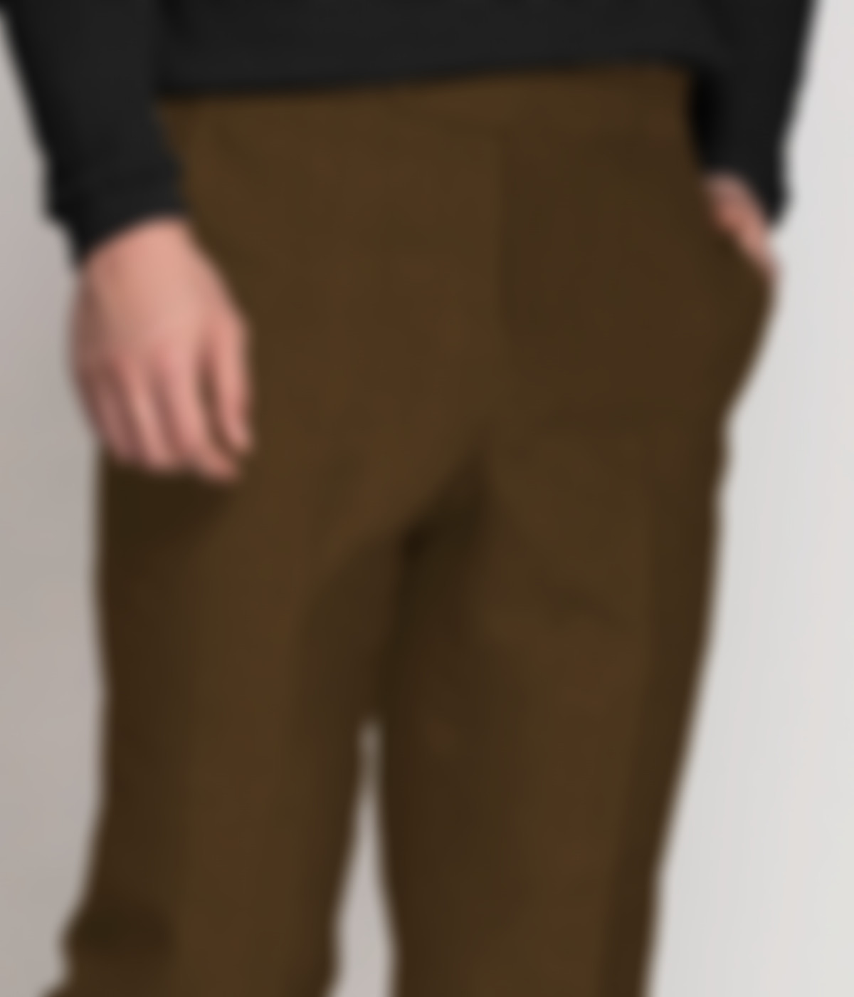 Khaki Brown Linen Pants-1