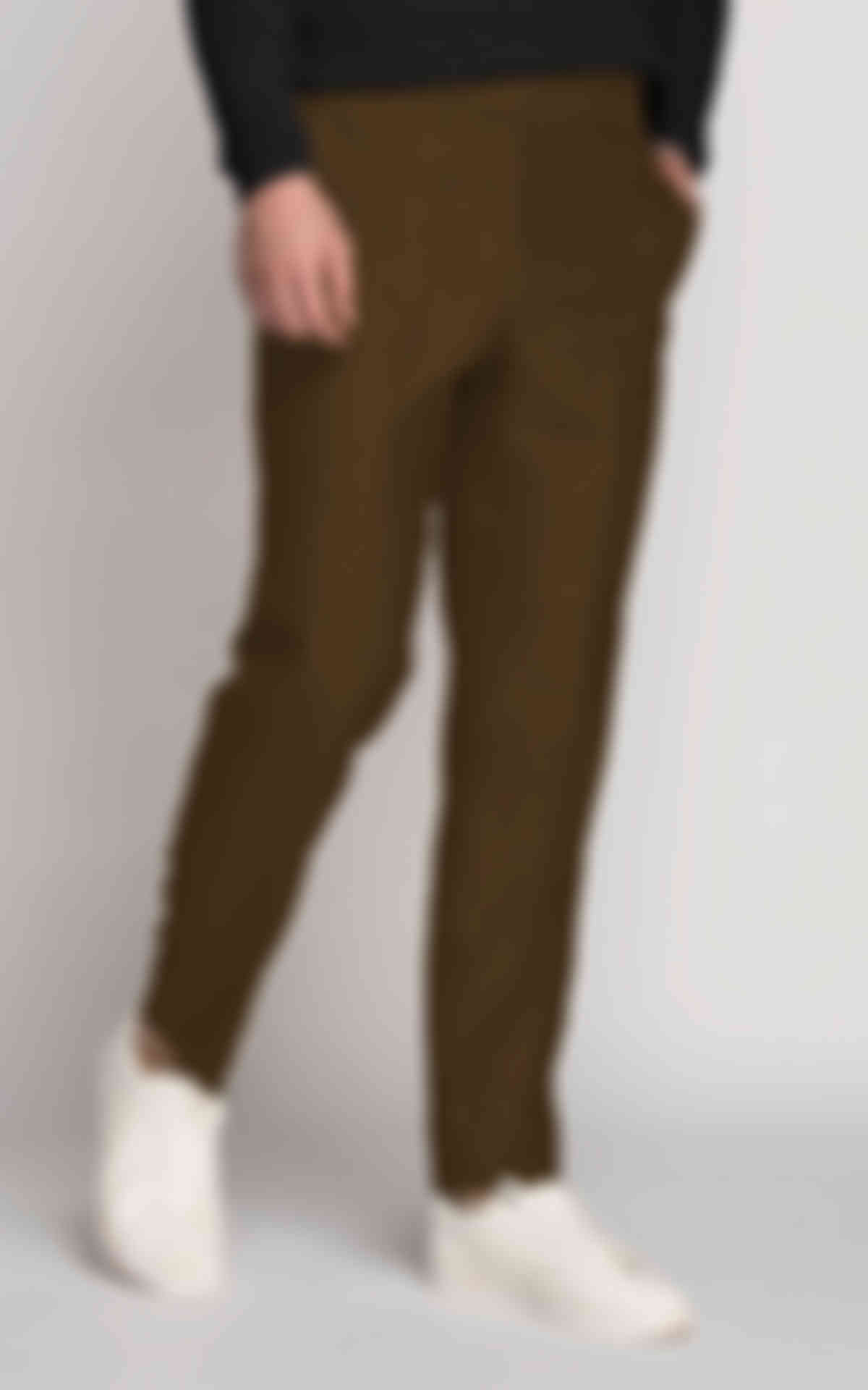 Khaki Brown Linen Pants