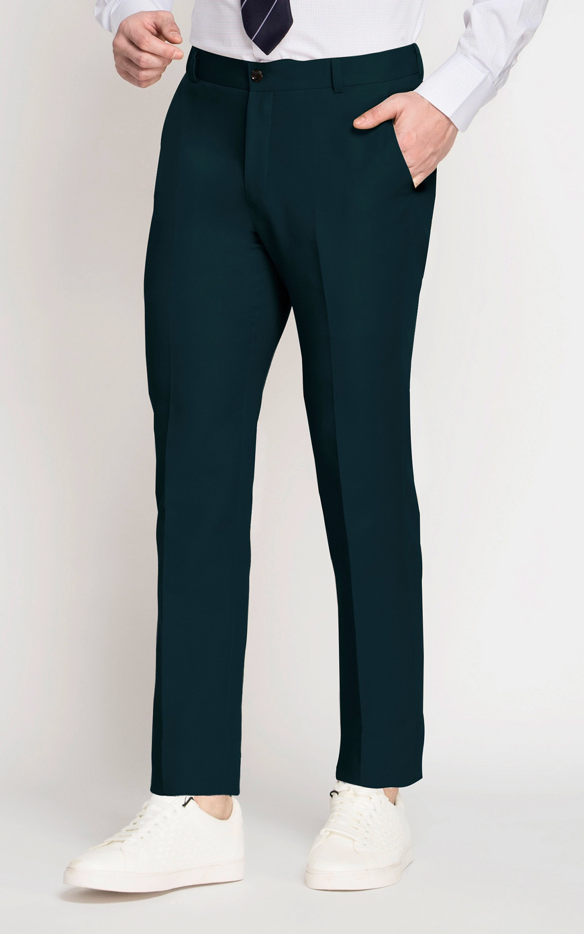 Buy Stylish Dark Green Trousers Collection At Best Prices Online