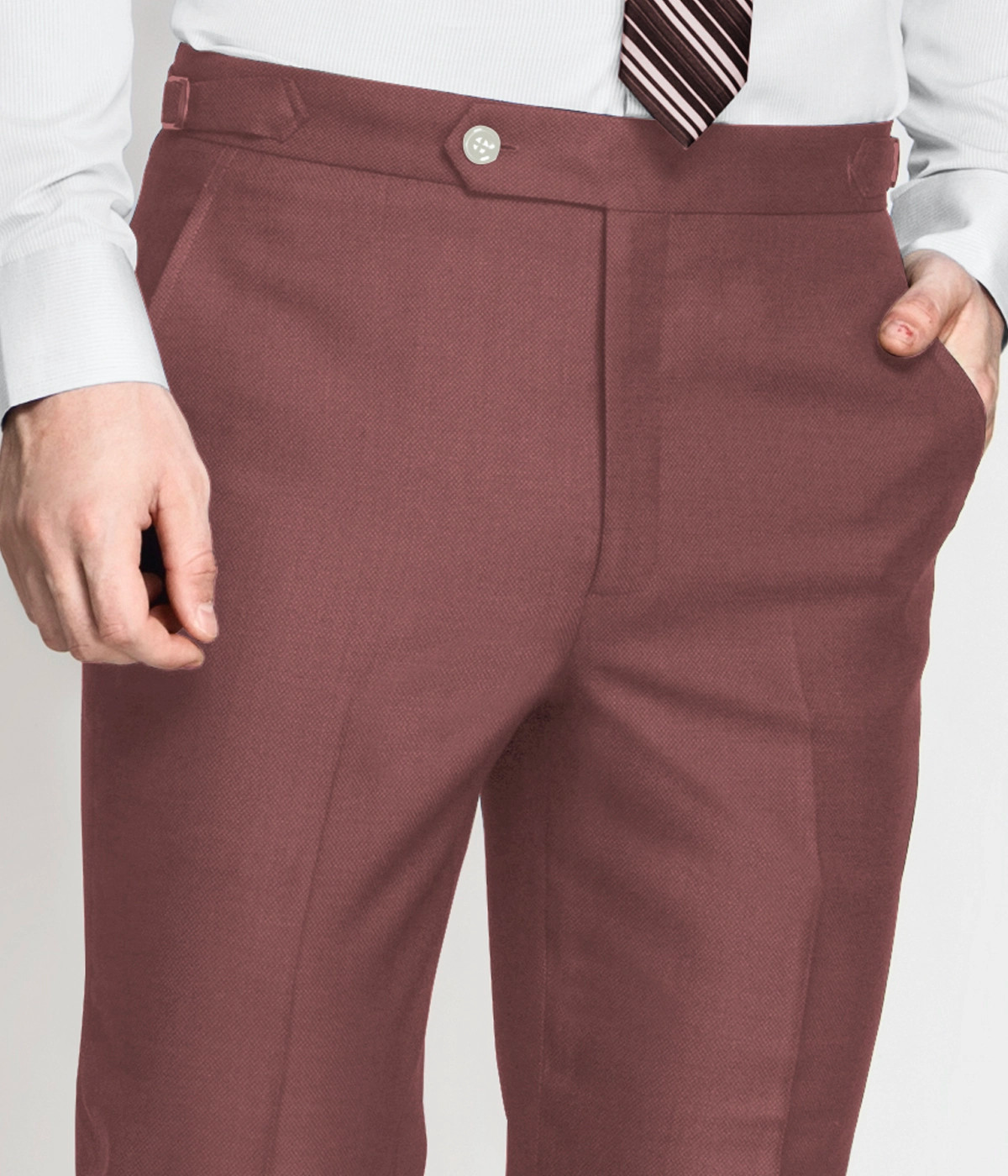 Portland Dusty Rose Wool Pants-1