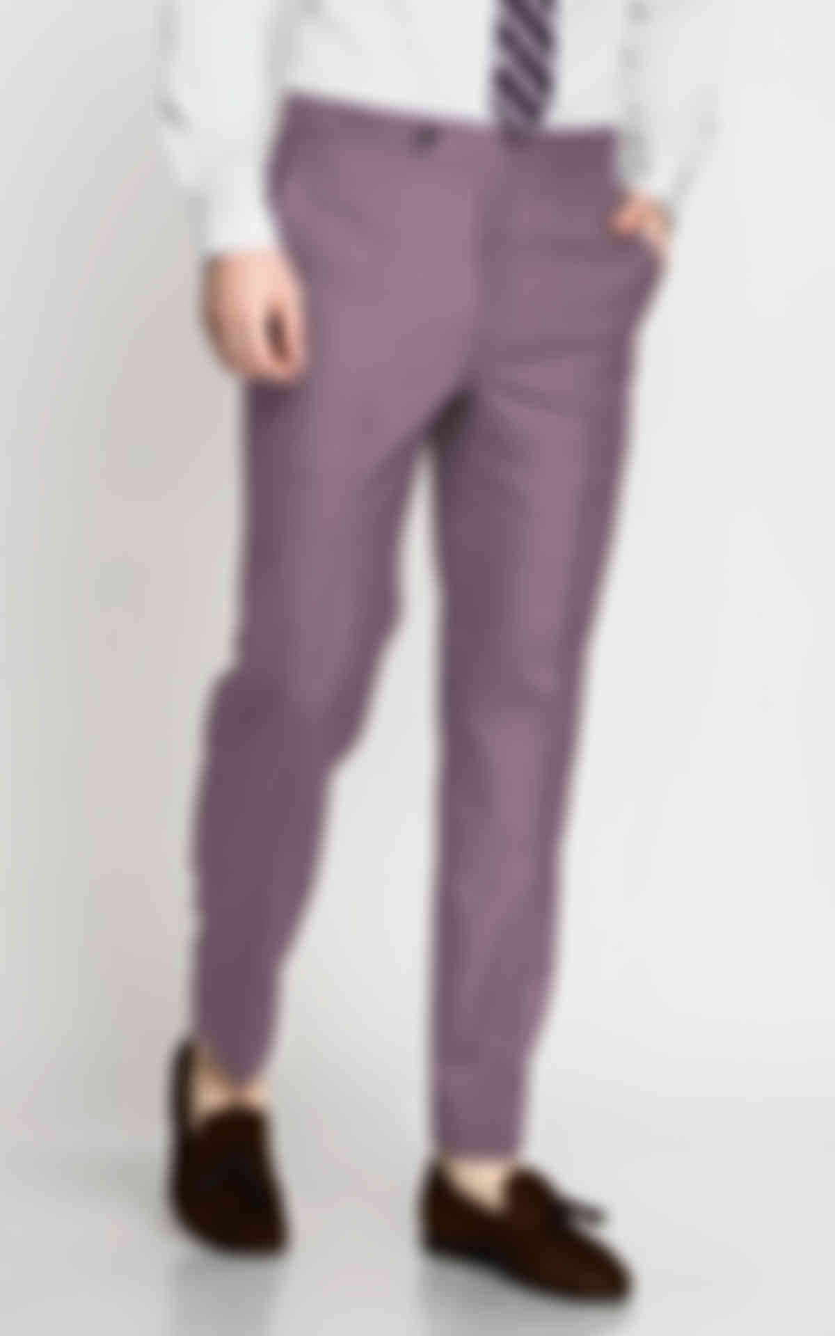 Mauve Purple Wool Pants