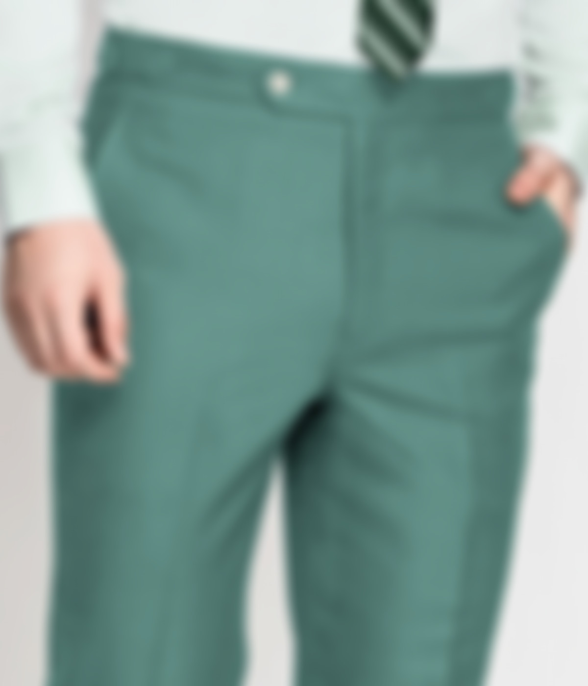 Sage Mint Green Wool Pants-1