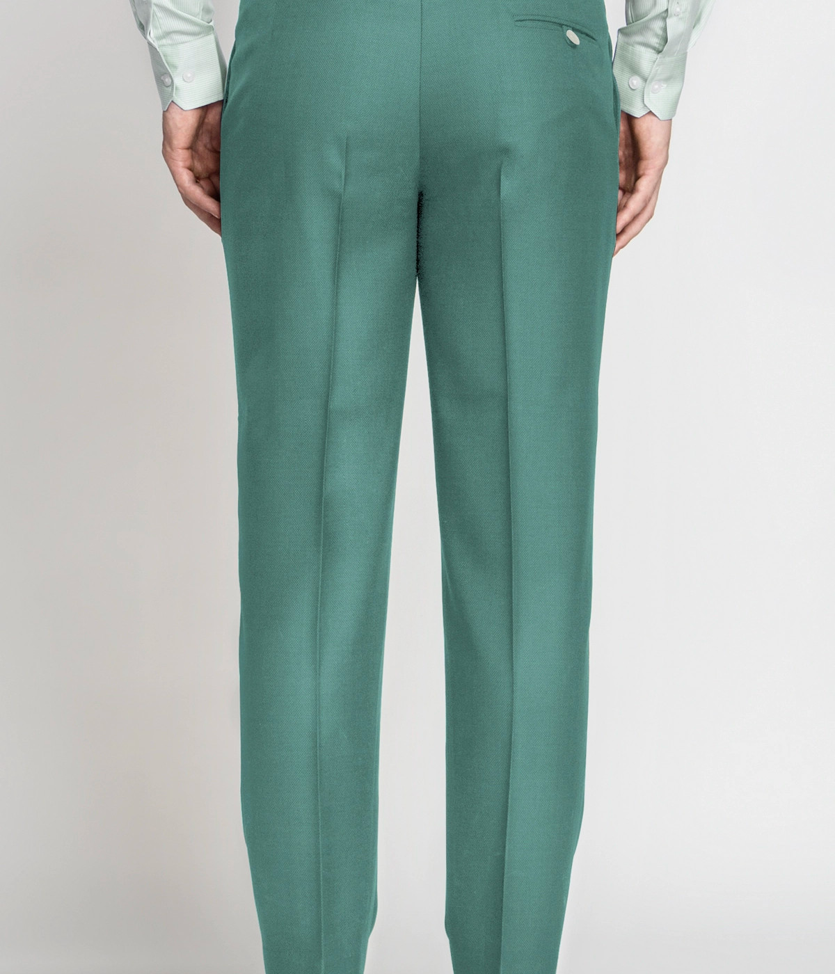 Sage Mint Green Wool Pants- view-1