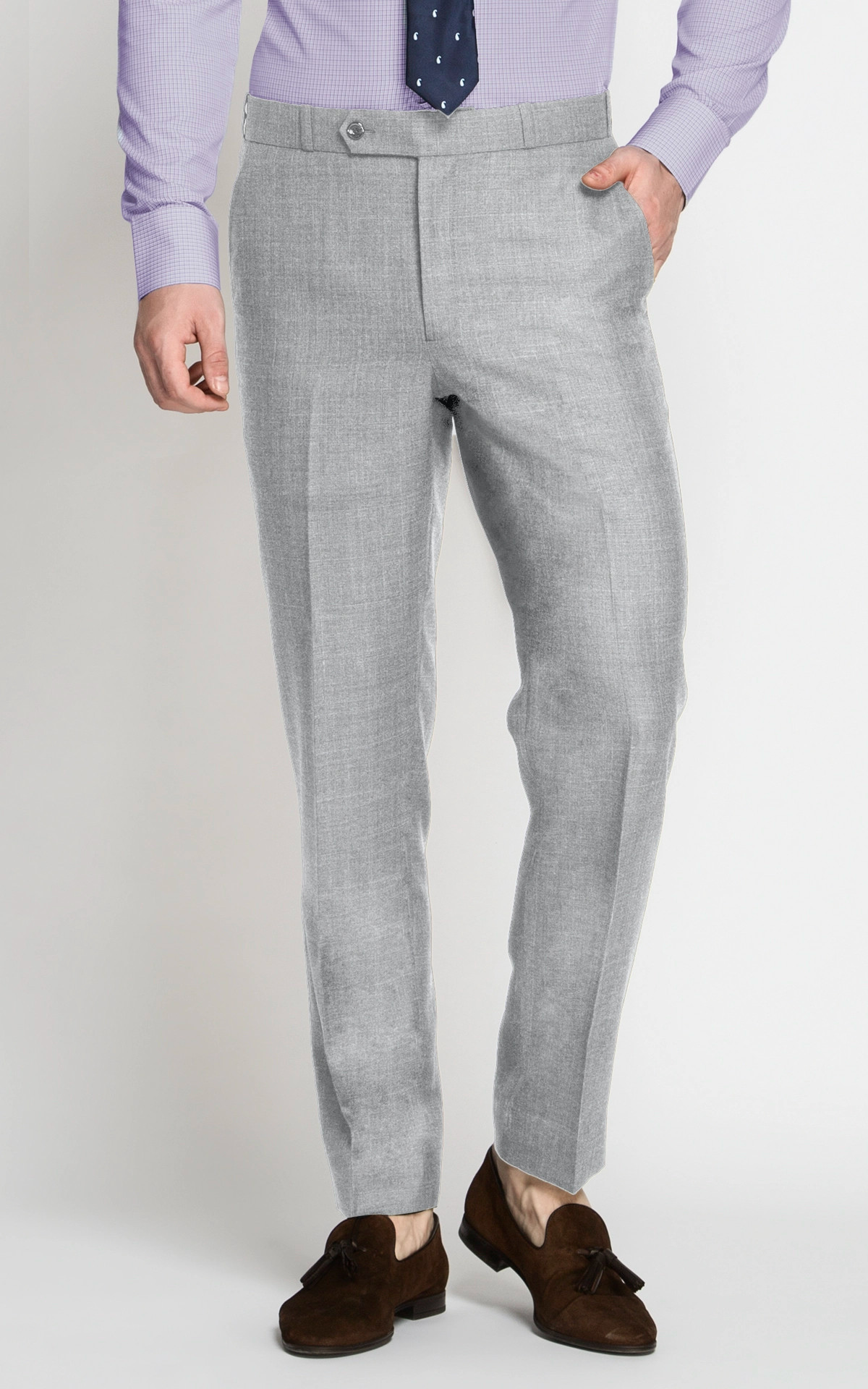 Light Grey Hyde Sharkskin Pants