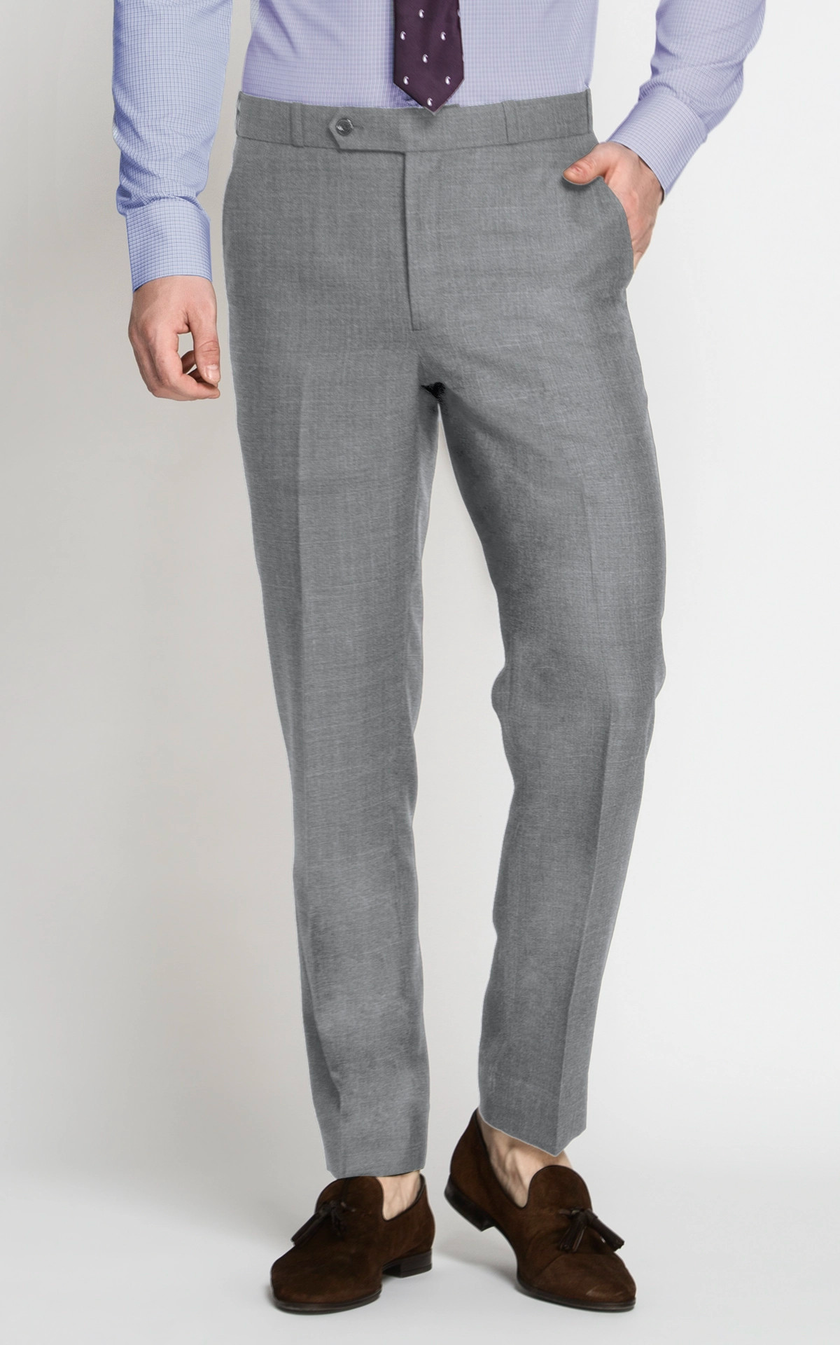 Nordon Grey Sharkskin Pants