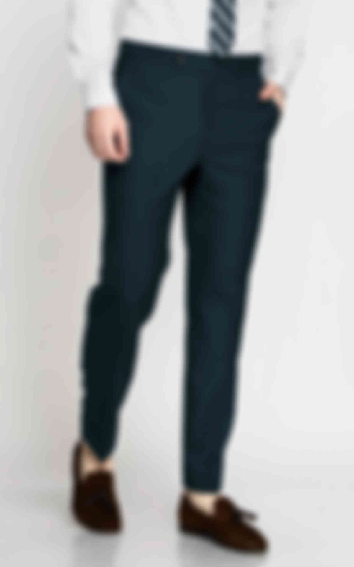 Teal Green Wool Pants