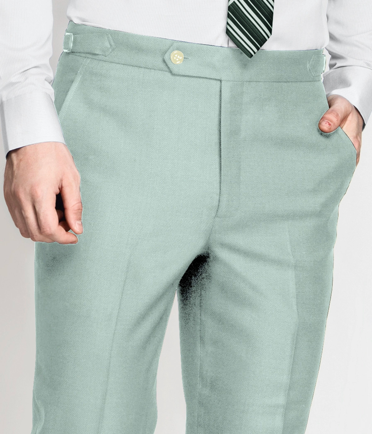 スーツ ULTERIOR WOOL LIGHT MELTON WIDE PANTS ULTERIOR SUPER FINE LIGHT MELTON TUCKED TROUSERS - DEEP NAVY