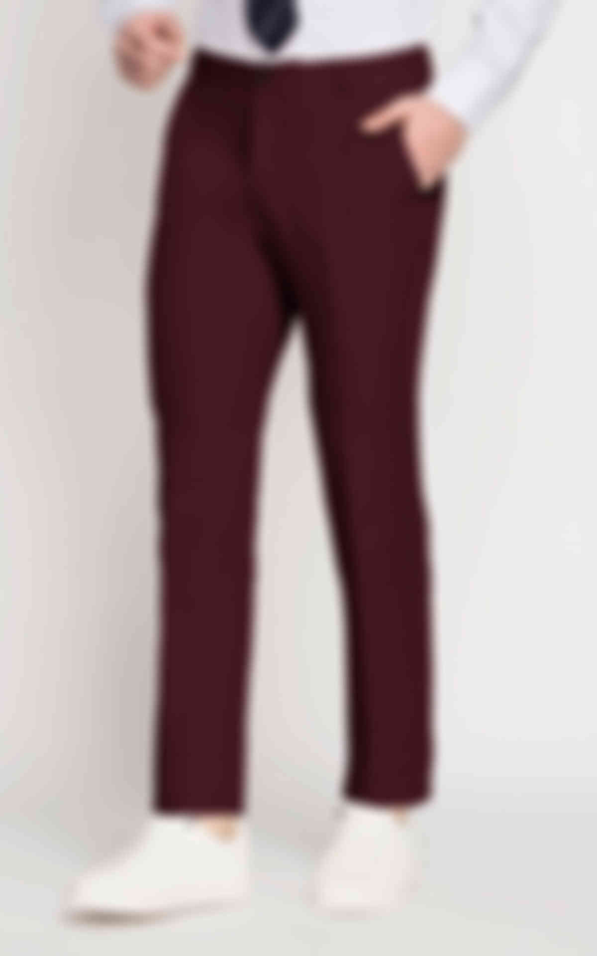 San Diego Burgundy Cotton Pants