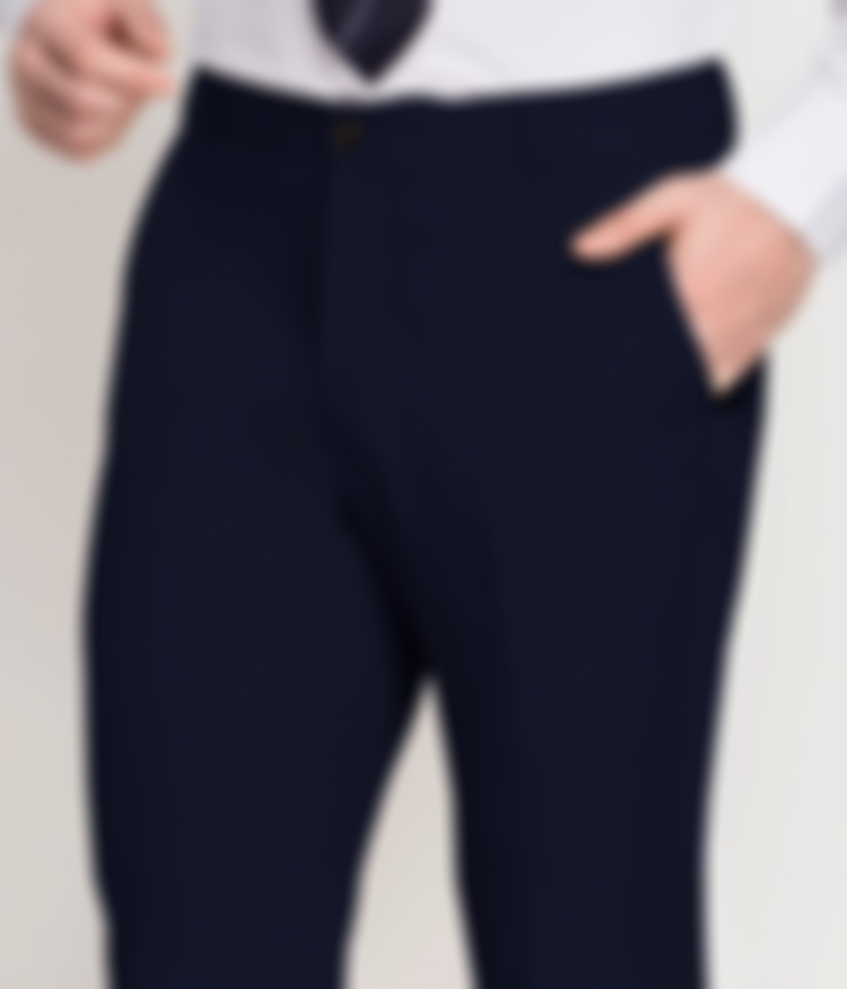 Marine Blue Cotton Pants-1