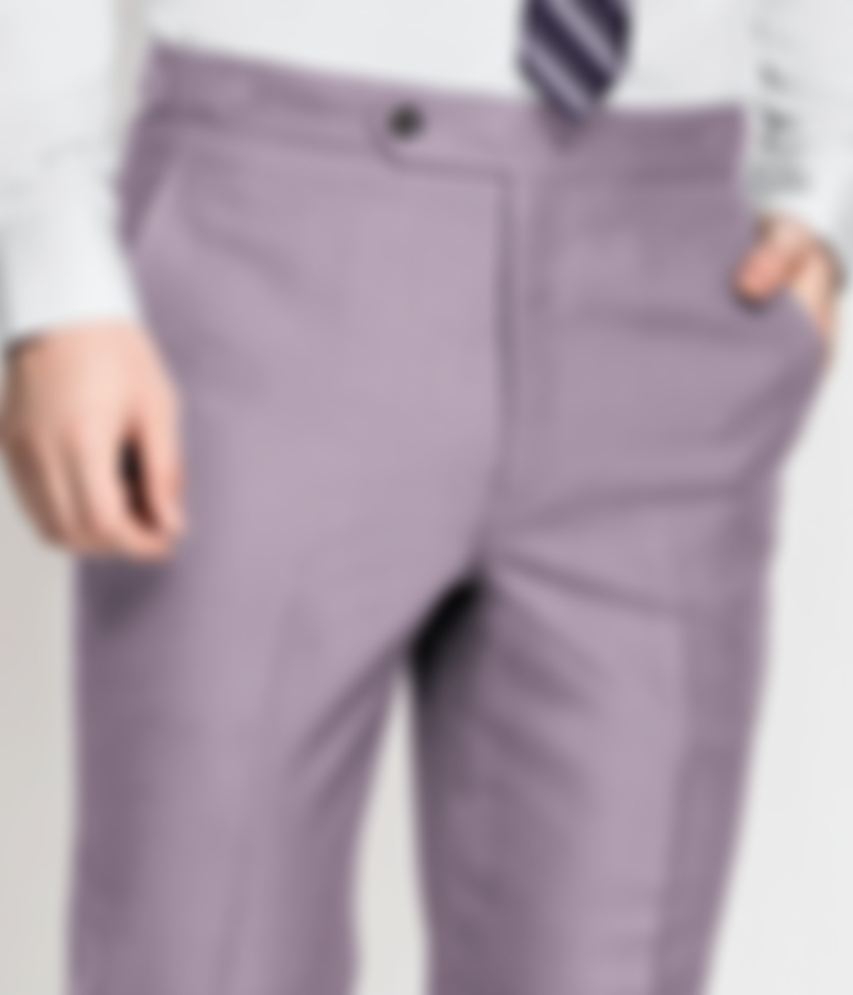Seattle Lilac Lavender Wool Pants-1