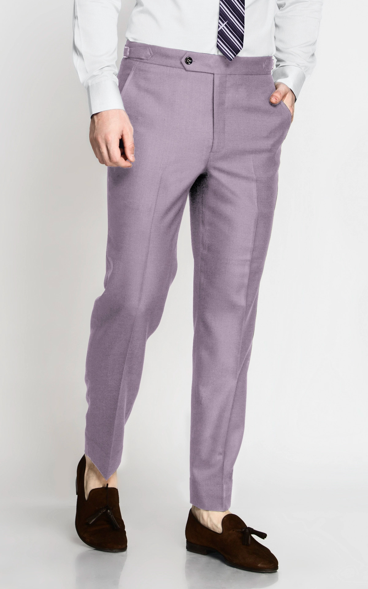 Seattle Lilac Lavender Wool Pants