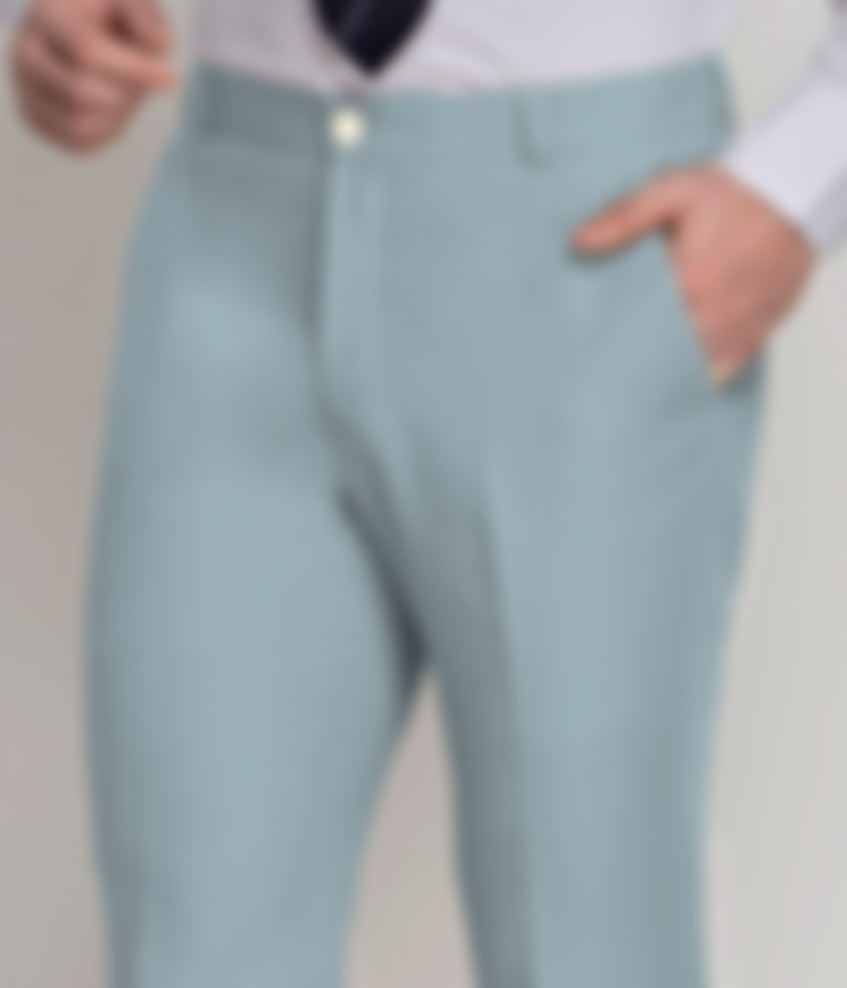 Bluish Grey Cotton Pants-1
