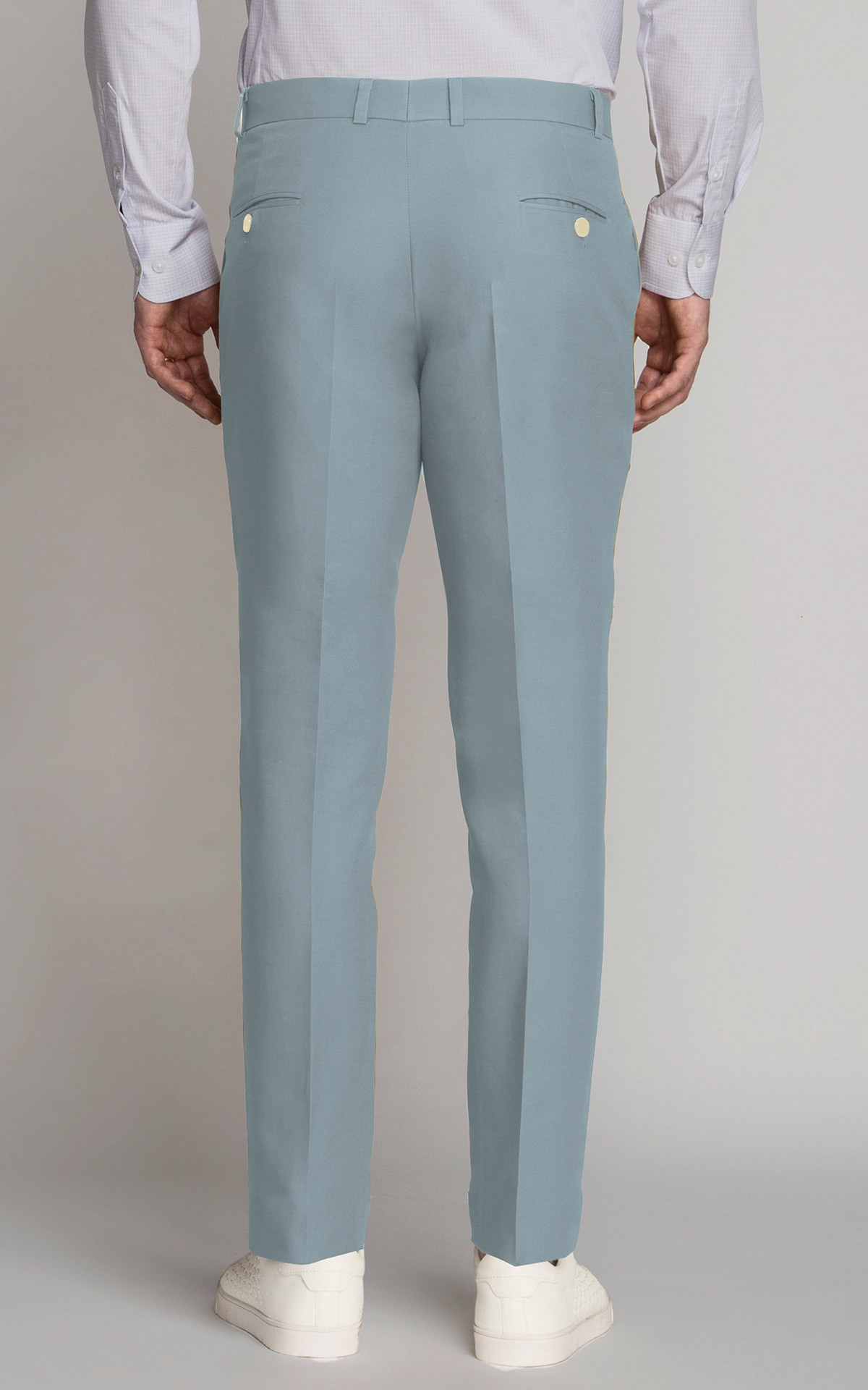 Summer Stripe Pants Men Formal Work Business Wine red Grey Navy blue Black  Slim Fit Iron-free Korean Luxury Trousers Male 30-38 - AliExpress