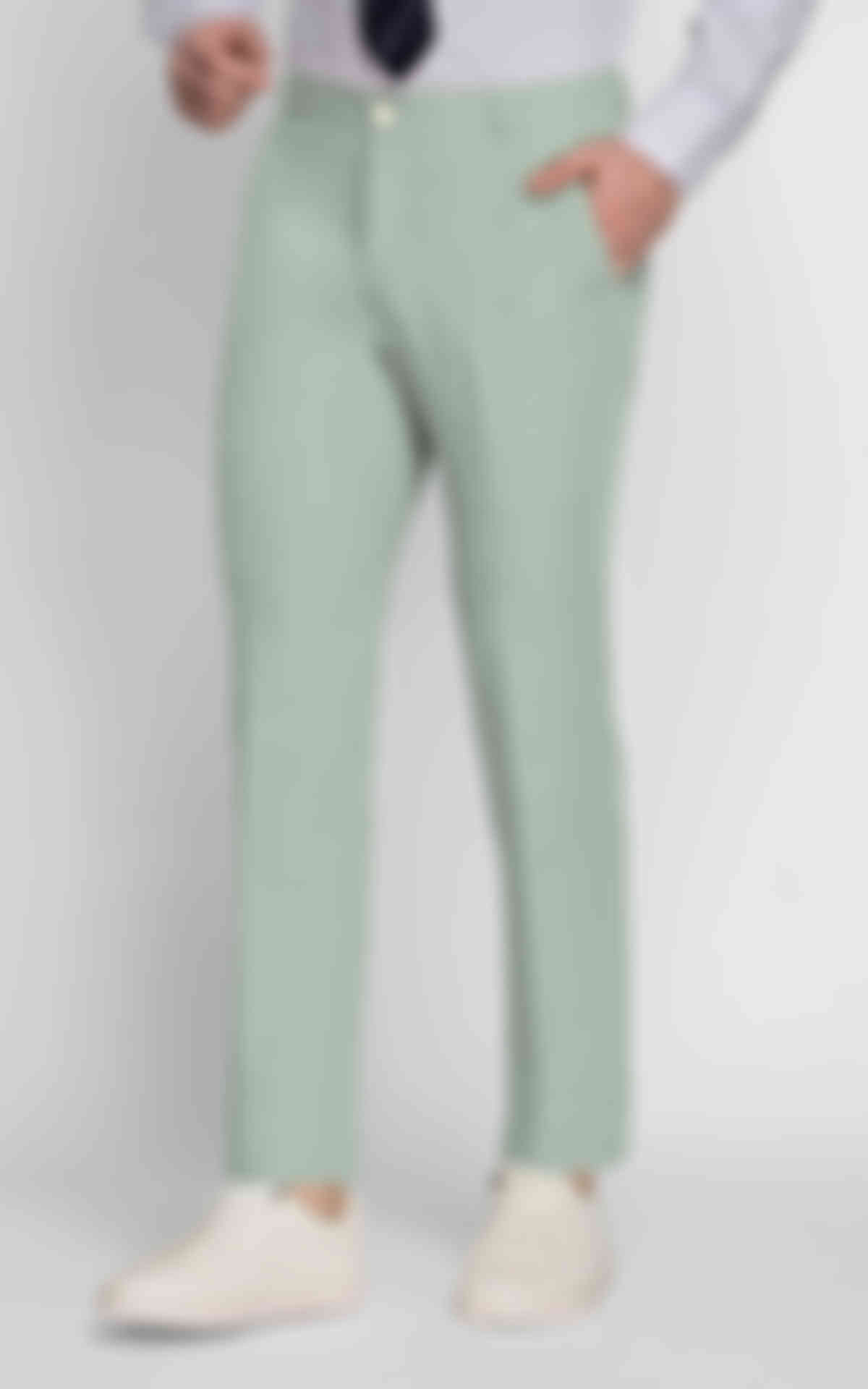 Pastel Mint Cotton Pants